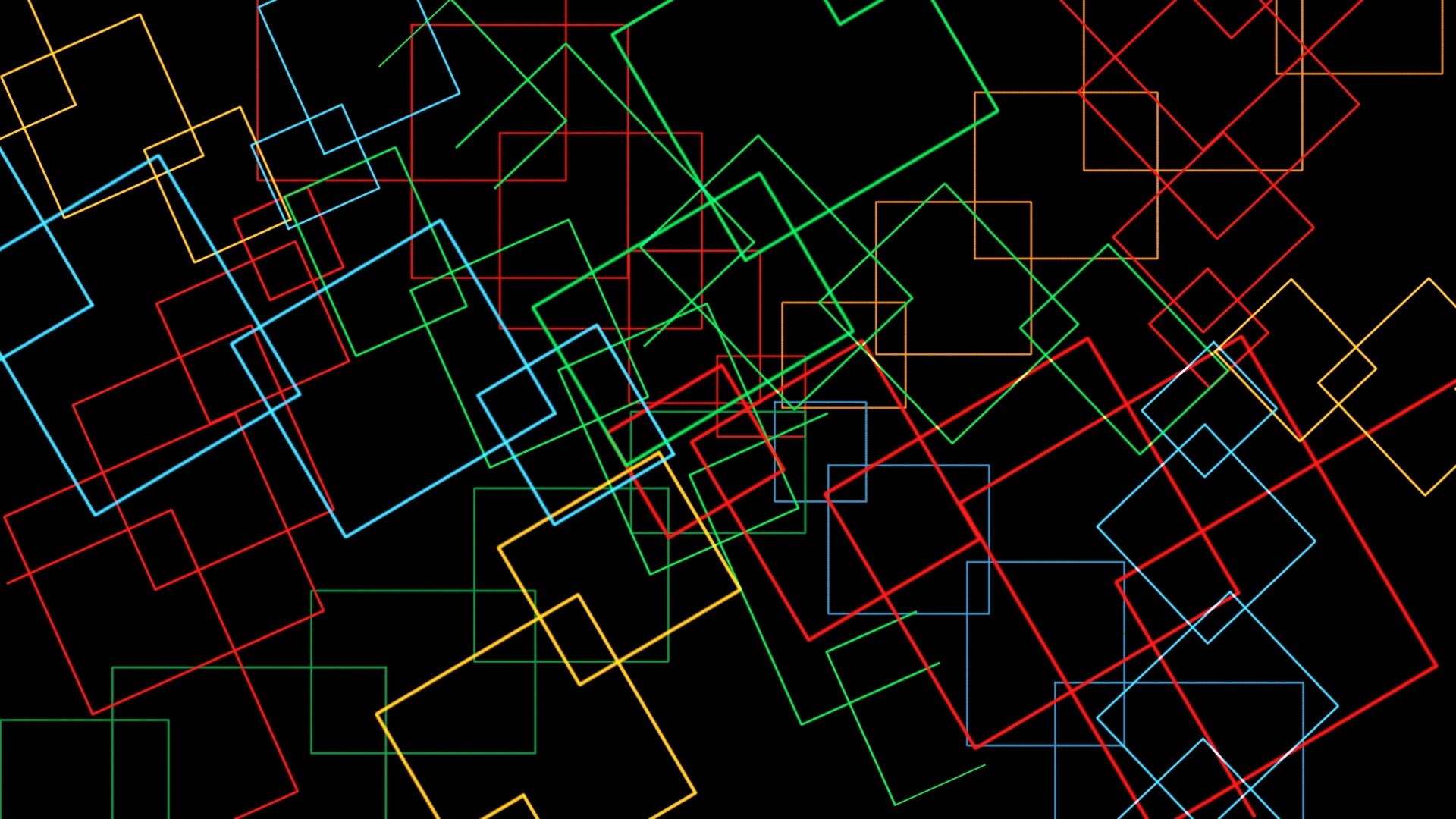 Abstract geometric shapes on black background HD Wallpaper