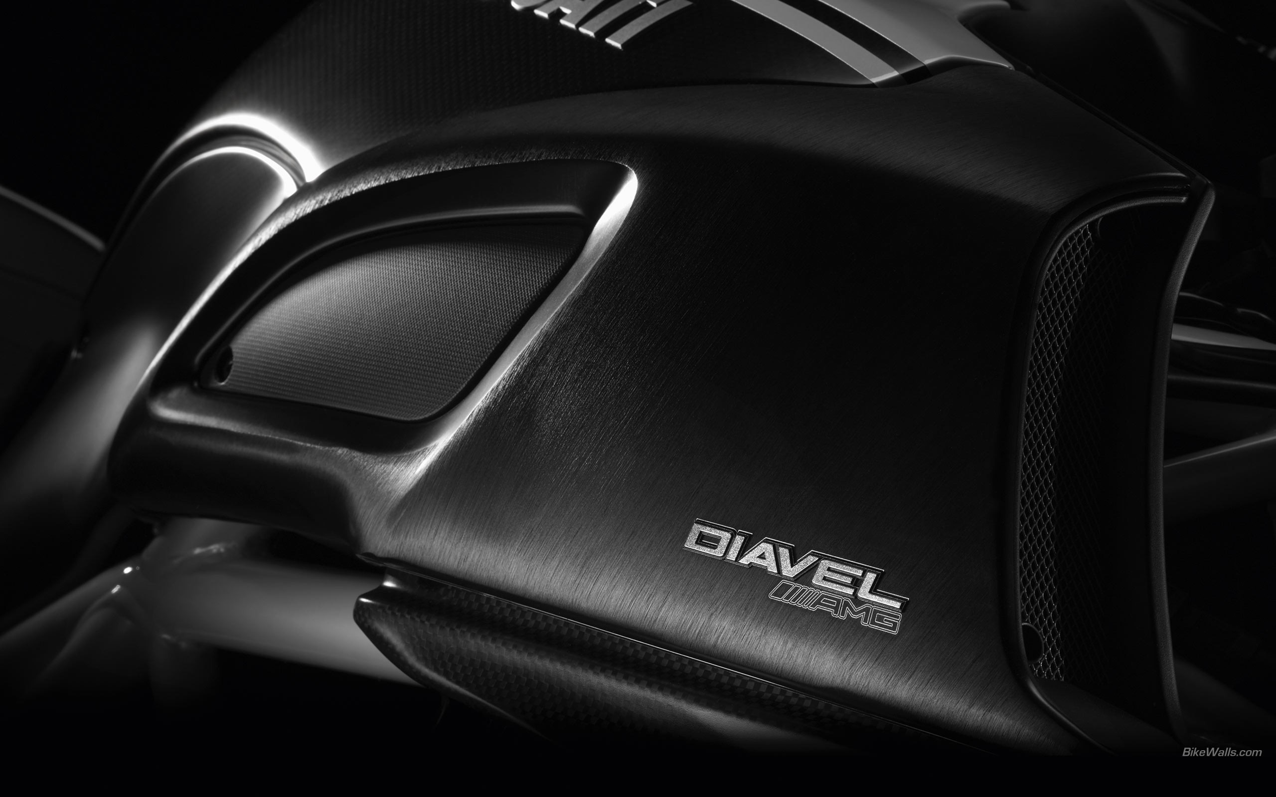 Ducati Diavel AMG motorcycle detail HD Wallpaper