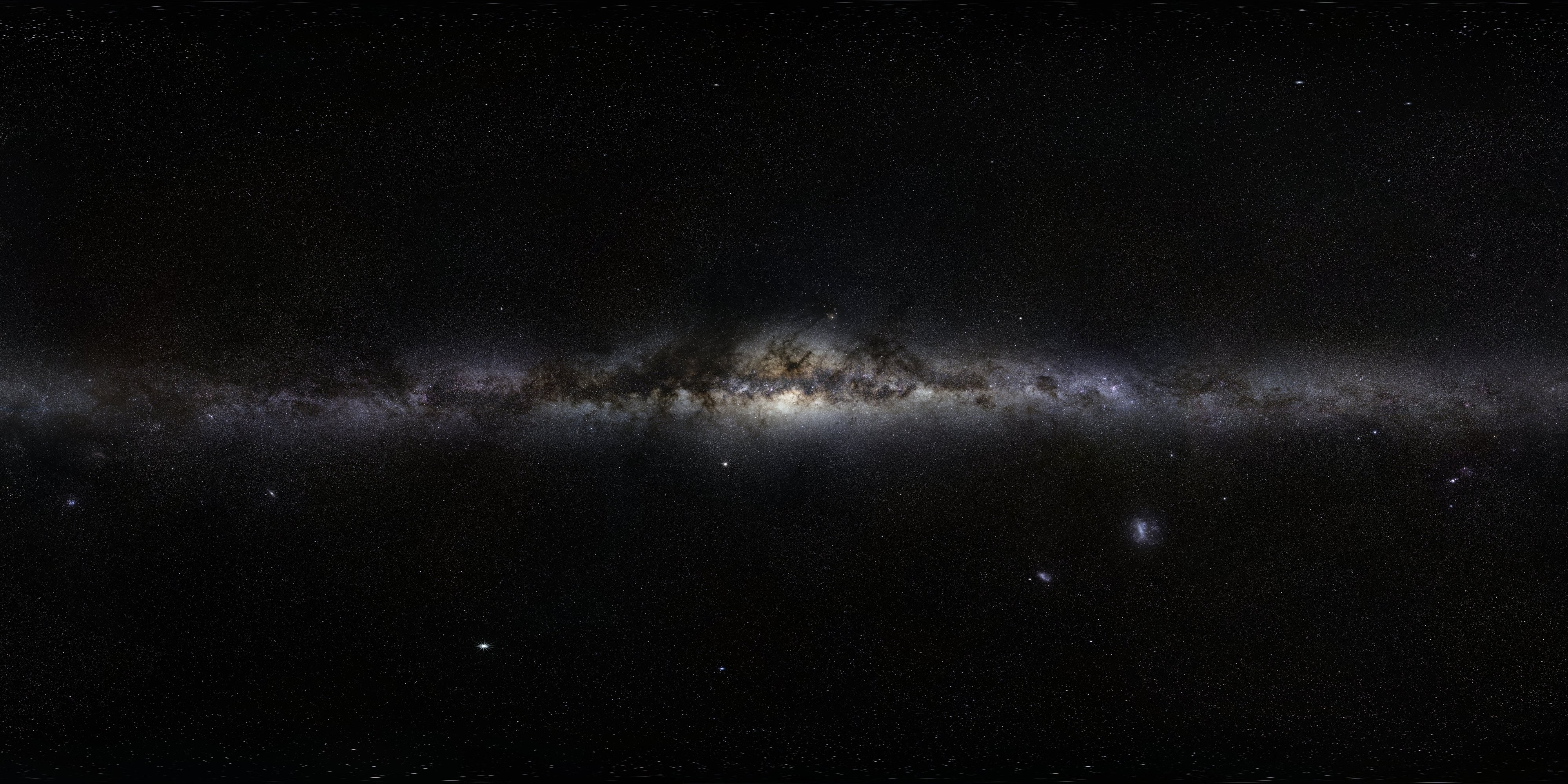 The Milky Way galaxy in outer space with stars HD Wallpaper