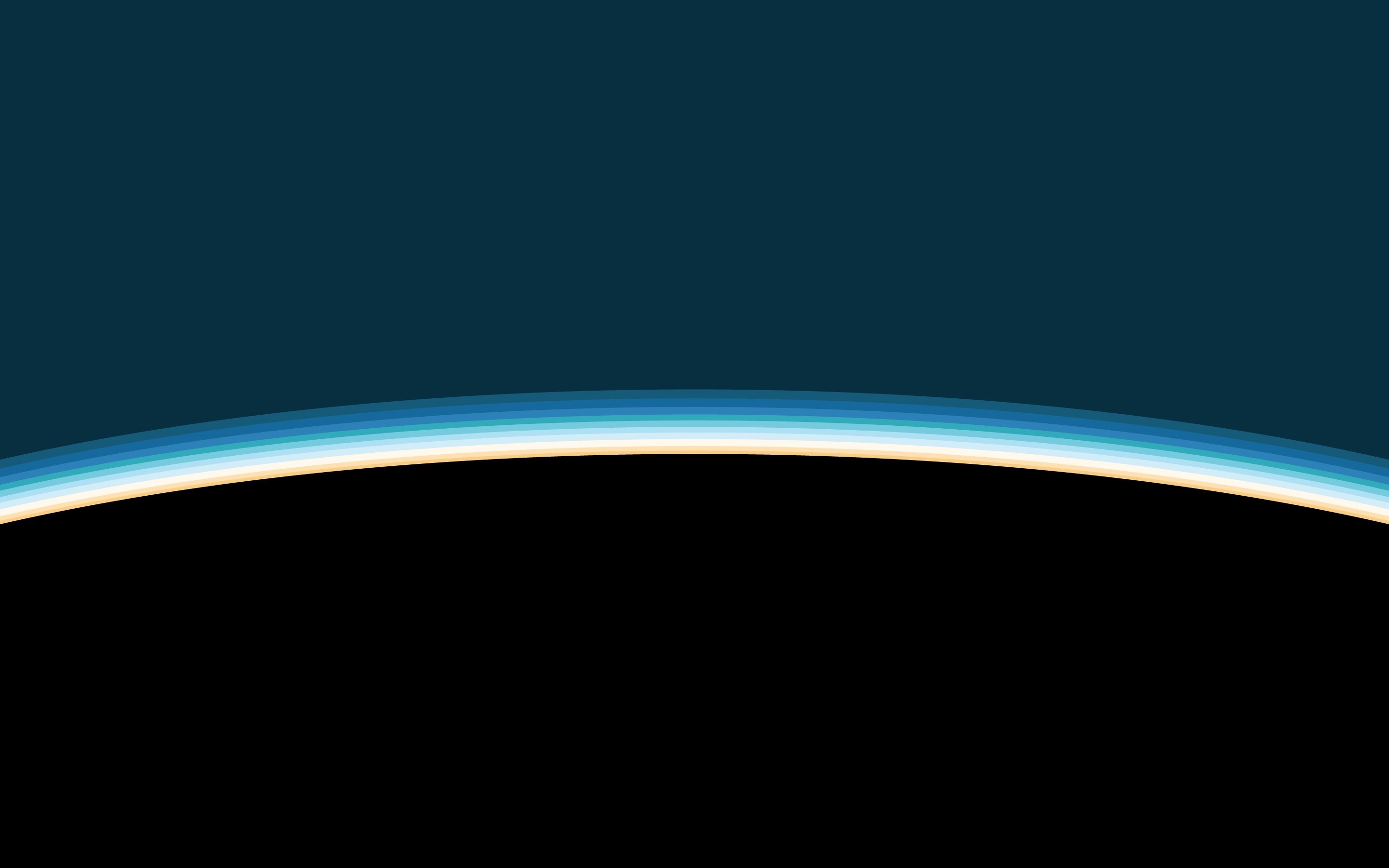 Minimalist artwork of a planet with atmosphere HD Wallpaper