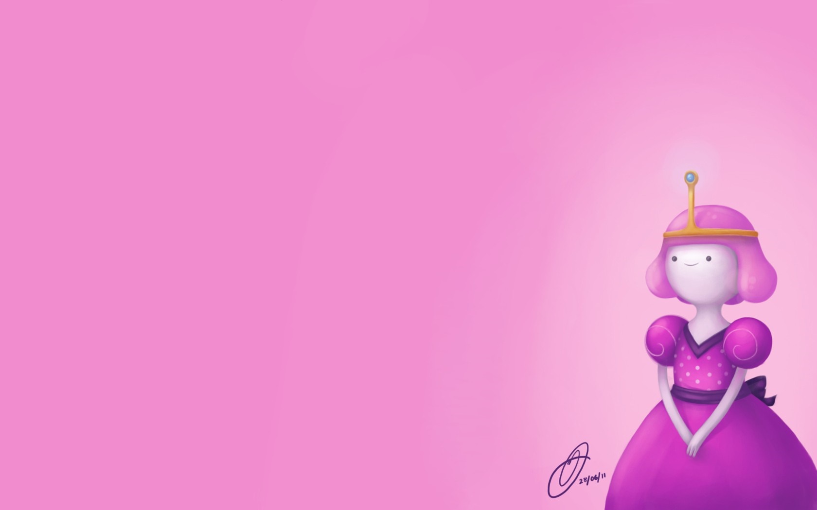 Princess Bubblegum from Adventure Time illustration HD Wallpaper