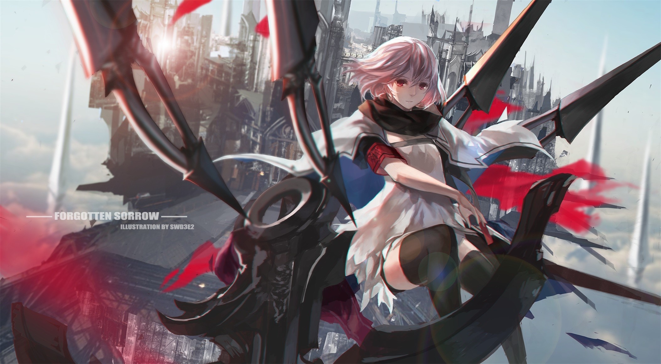 Forgotten Sorrow illustration by SWD3E2 HD Wallpaper