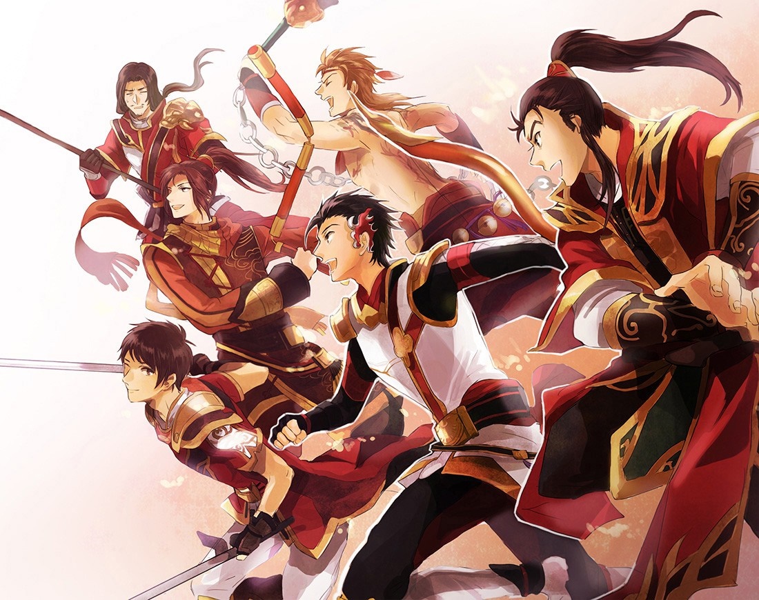 Characters from Dynasty Warriors in anime style HD Wallpaper