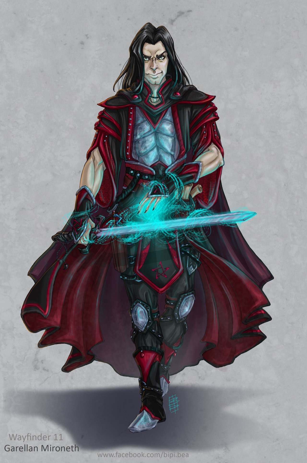 Garellan Mironeth with a glowing sword HD Wallpaper