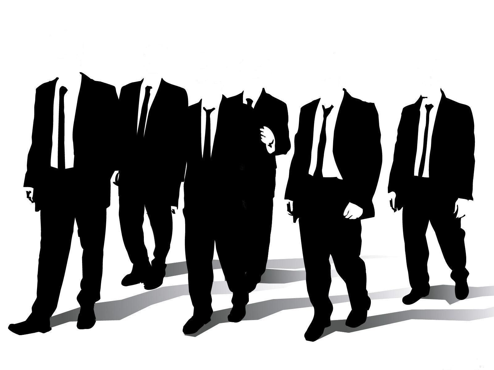 Silhouettes of men in suits from Reservoir Dogs HD Wallpaper