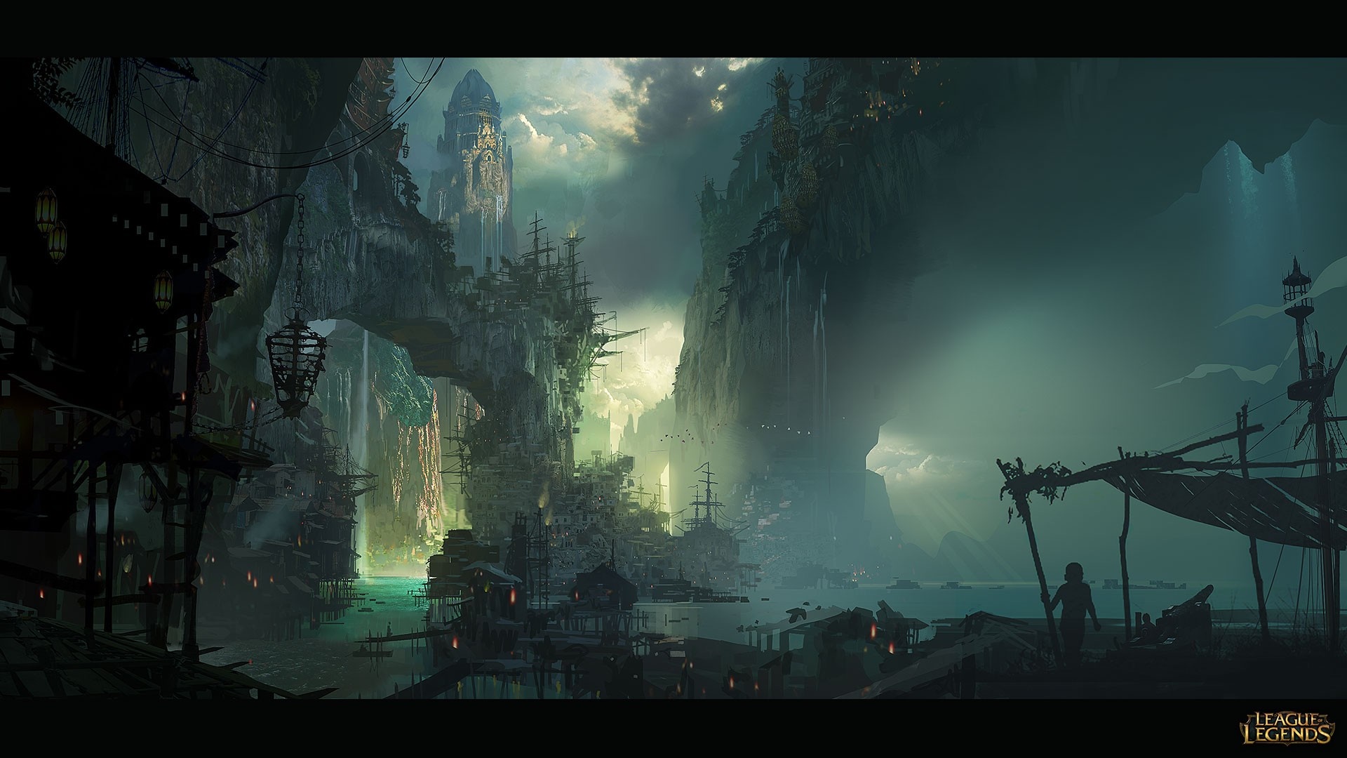 League of Legends concept art of Bilgewater HD Wallpaper