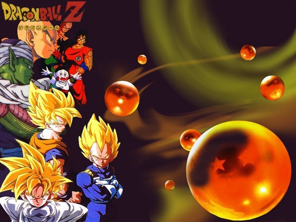 Dragon Ball Z characters and Dragon Balls HD Wallpaper
