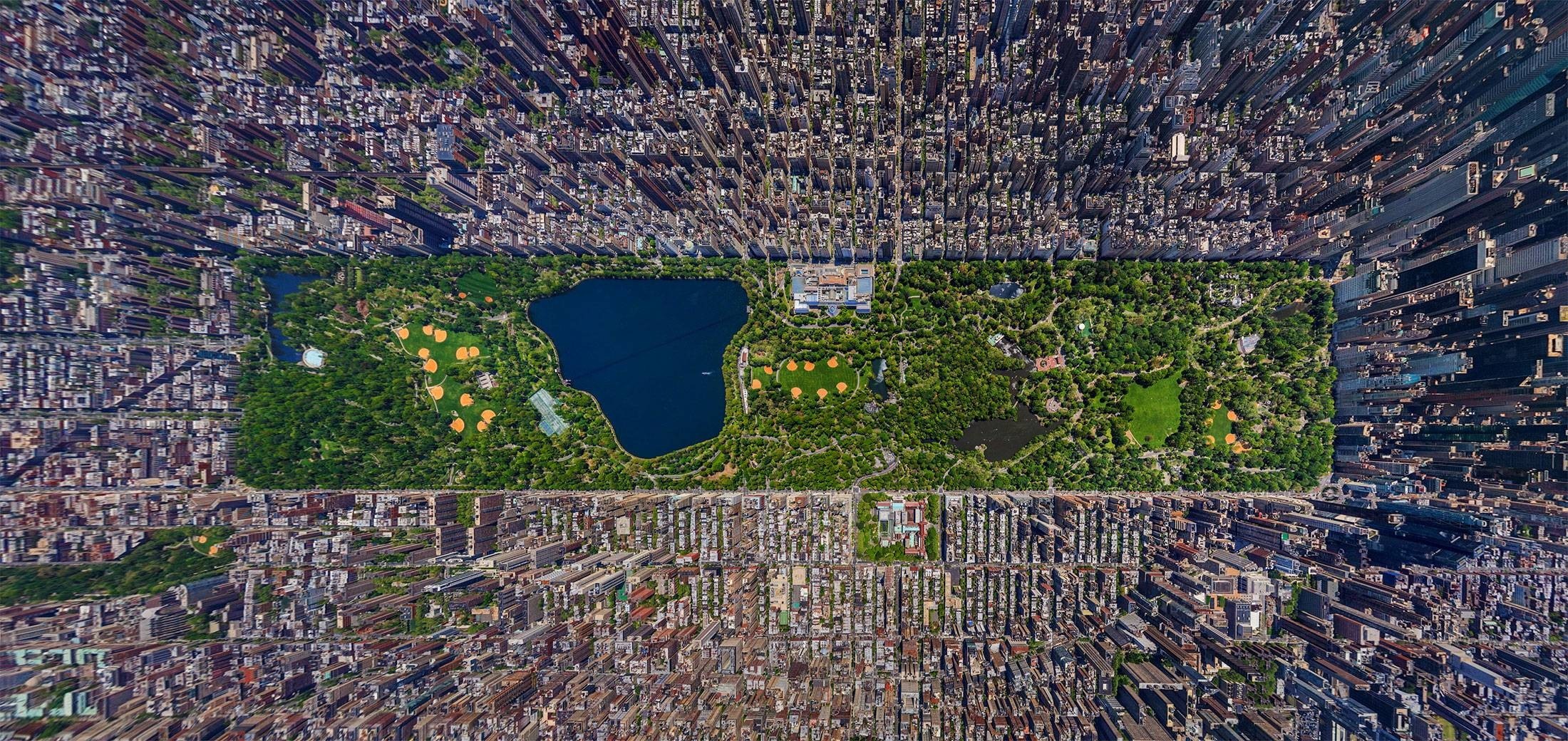 Aerial View of Central Park, New York City HD Wallpaper