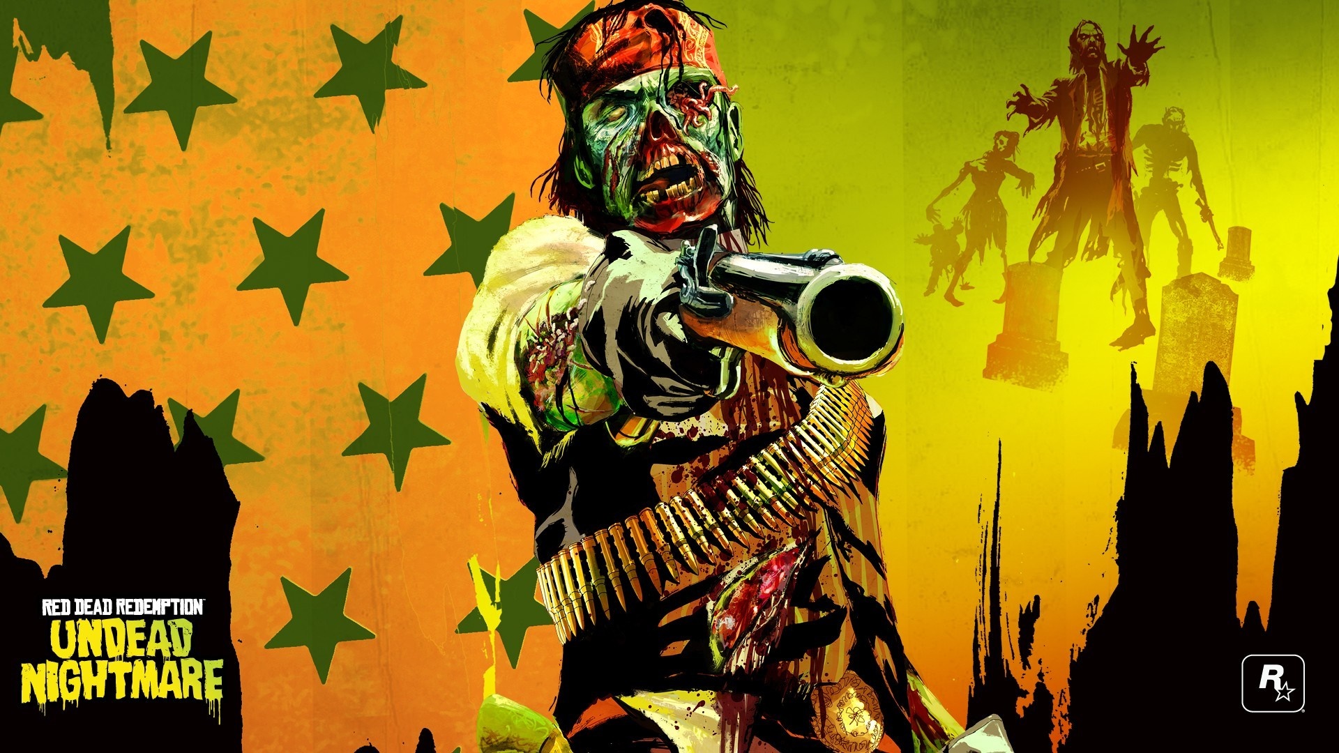 Red Dead Redemption: Undead Nightmare zombie with gun HD Wallpaper