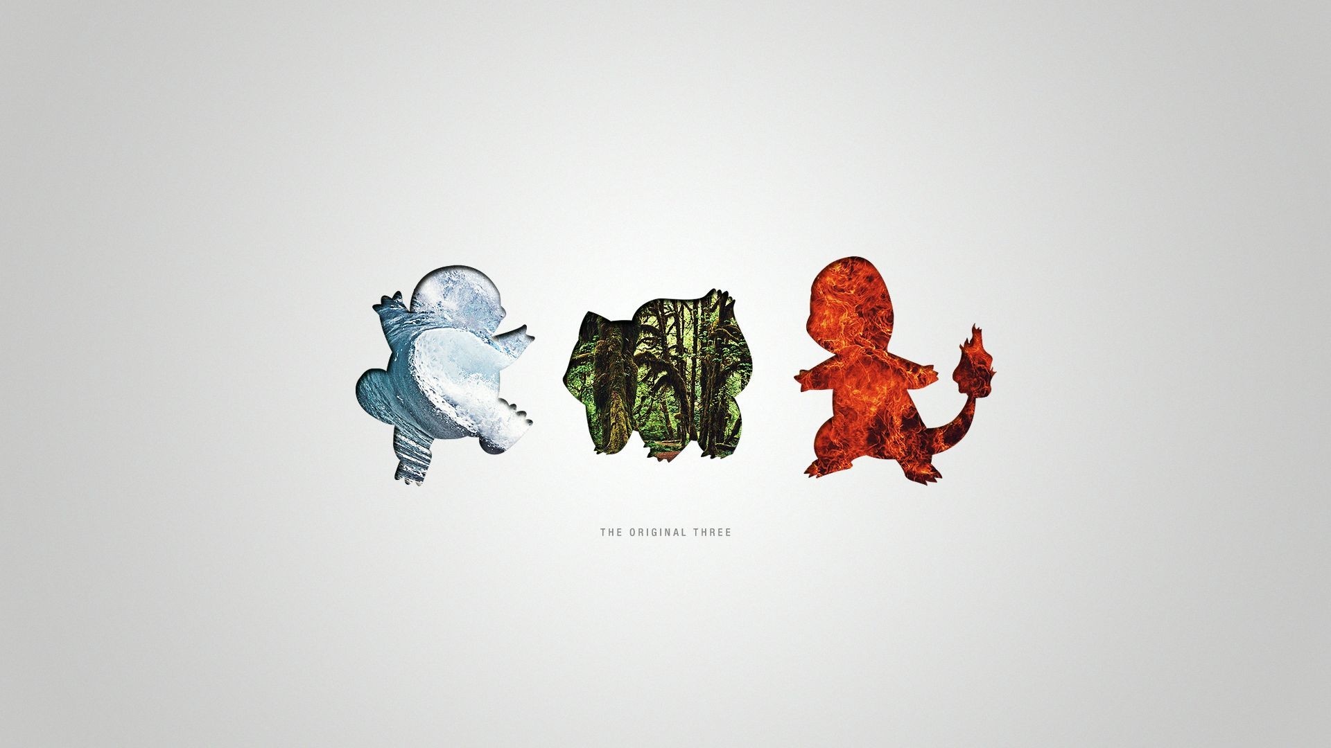 The Original Three Pokemon: Squirtle, Bulbasaur, and Charmander HD Wallpaper