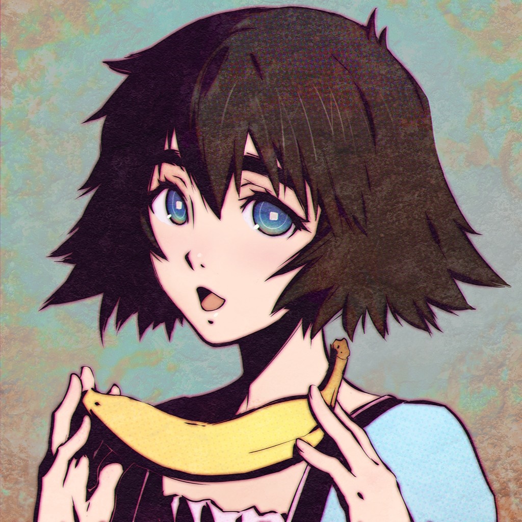 Shiina Mayuri from Steins;Gate holding a banana HD Wallpaper
