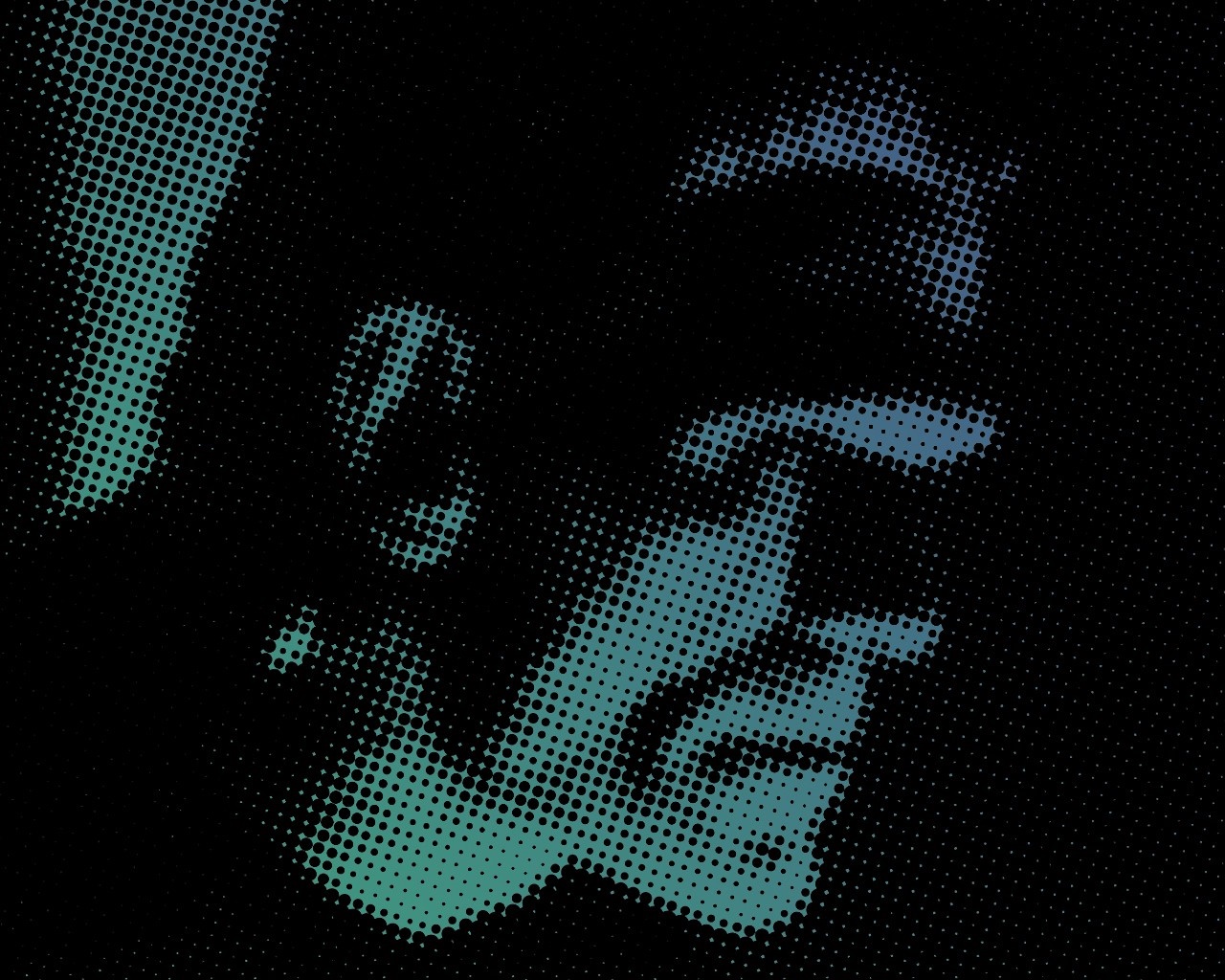 Close-up of a face in halftone pattern HD Wallpaper