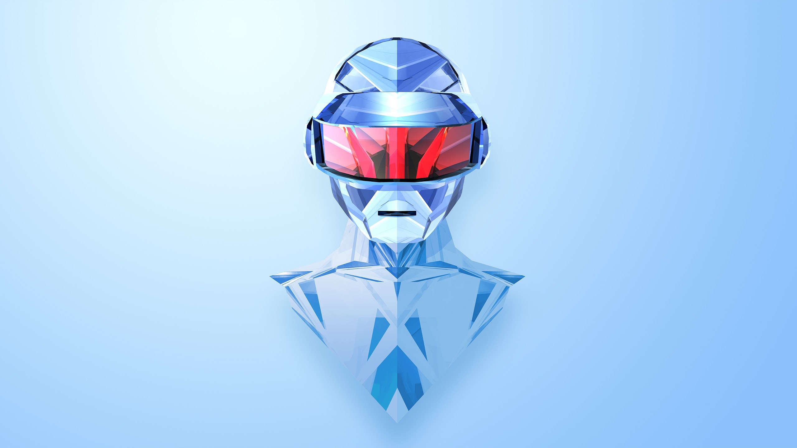 Daft Punk helmet illustration by Justin Maller HD Wallpaper