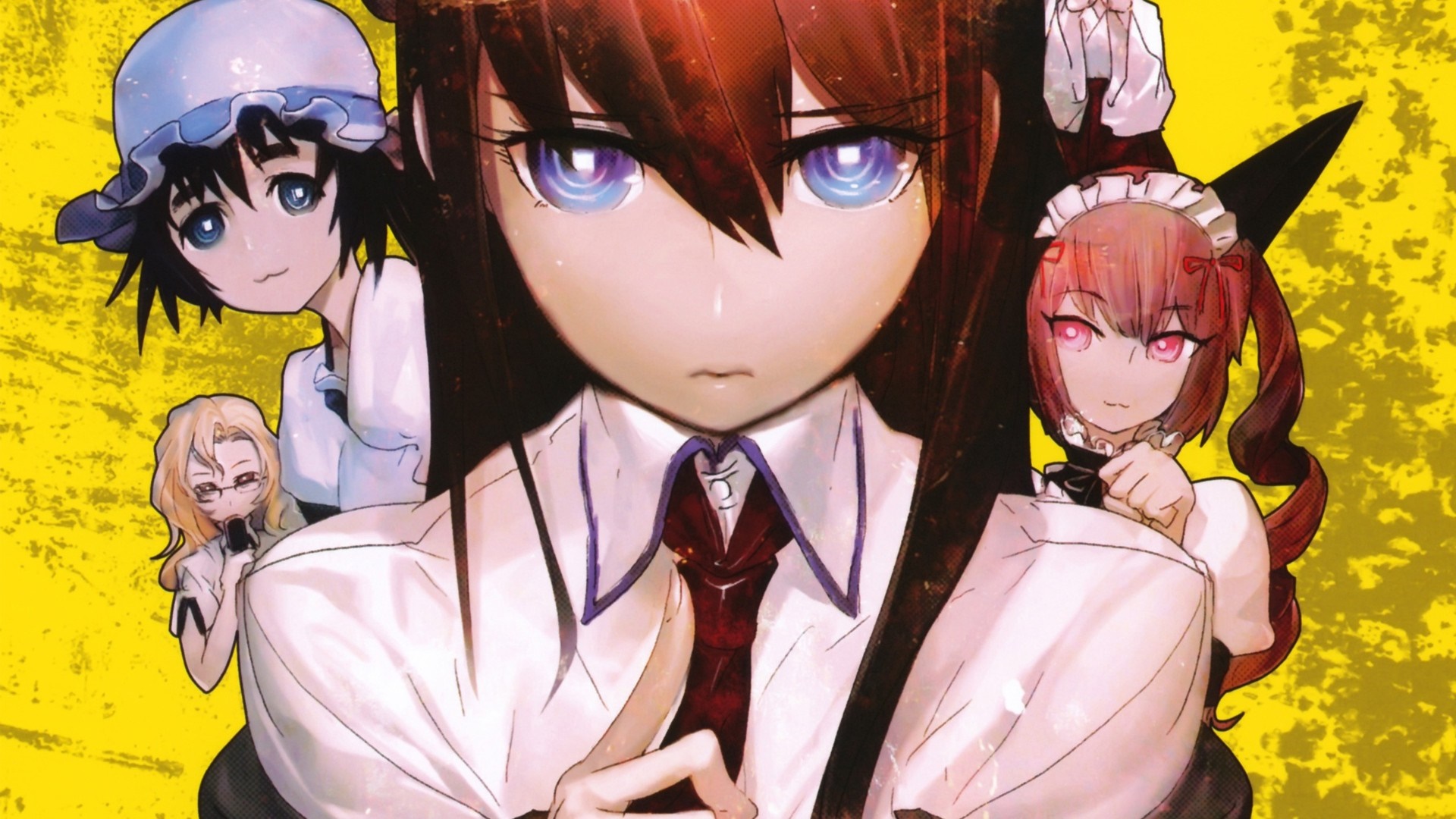 Makise Kurisu and friends from Steins;Gate HD Wallpaper