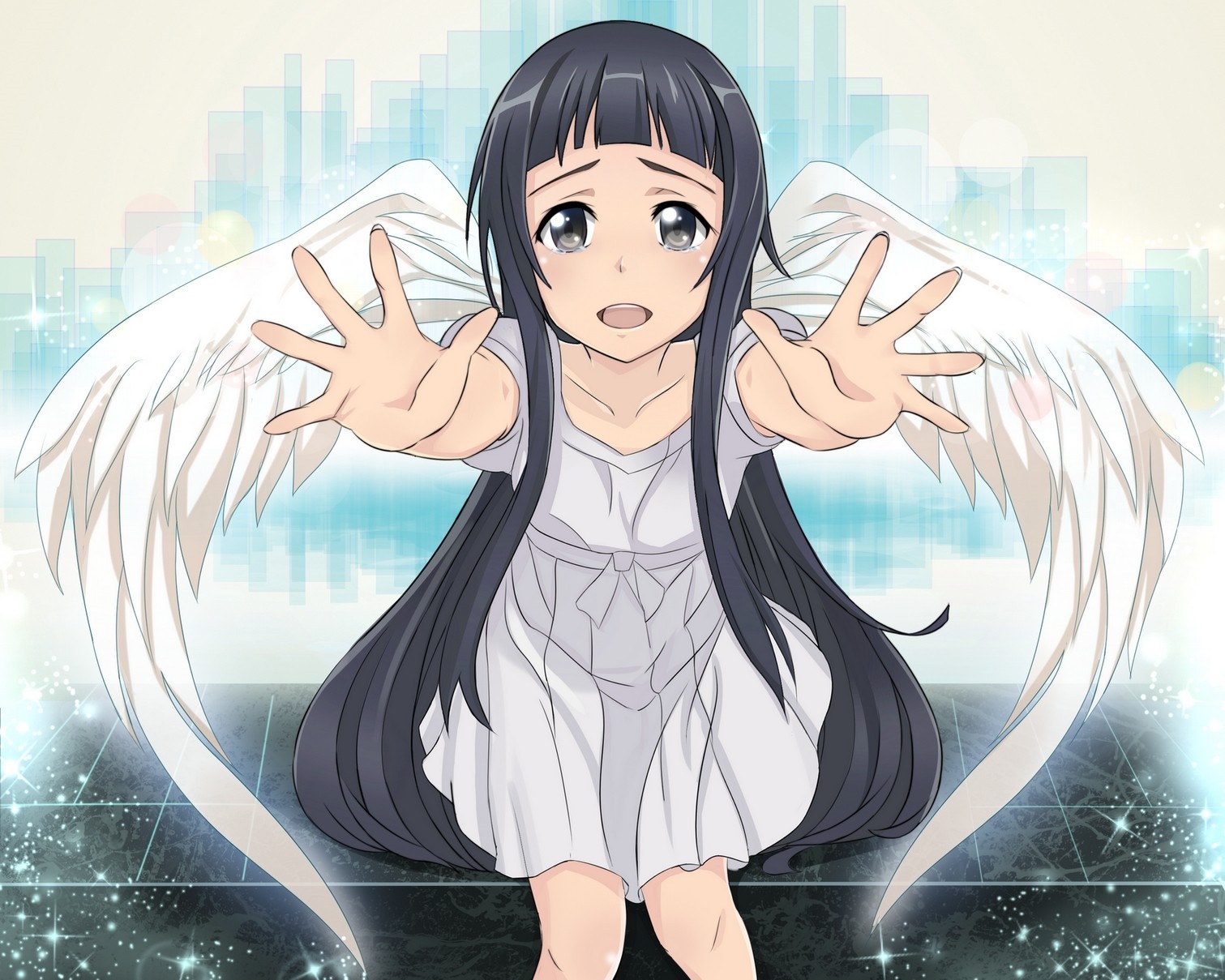 Yui from Sword Art Online with Wings HD Wallpaper