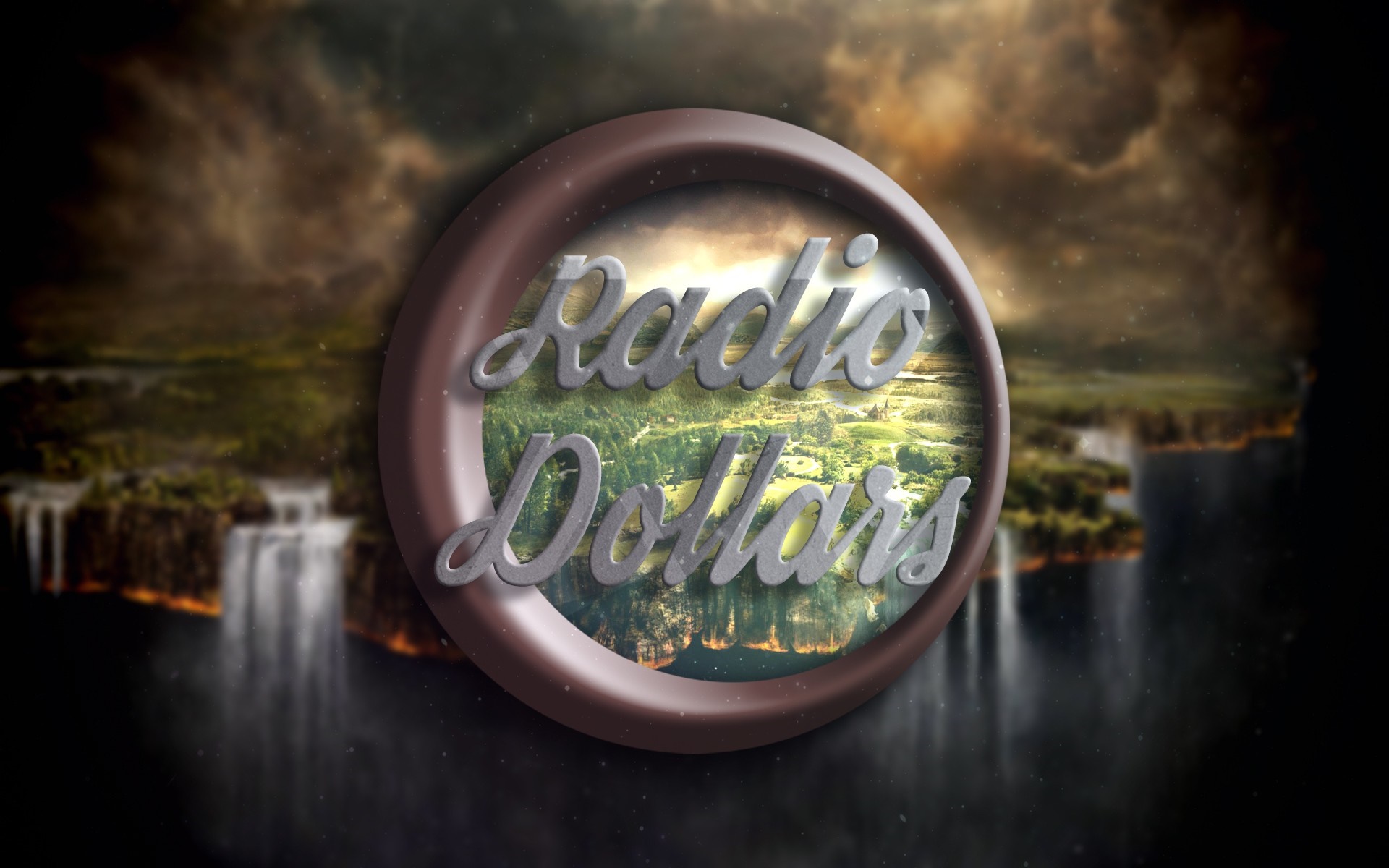 Radio Dollars logo with landscape HD Wallpaper