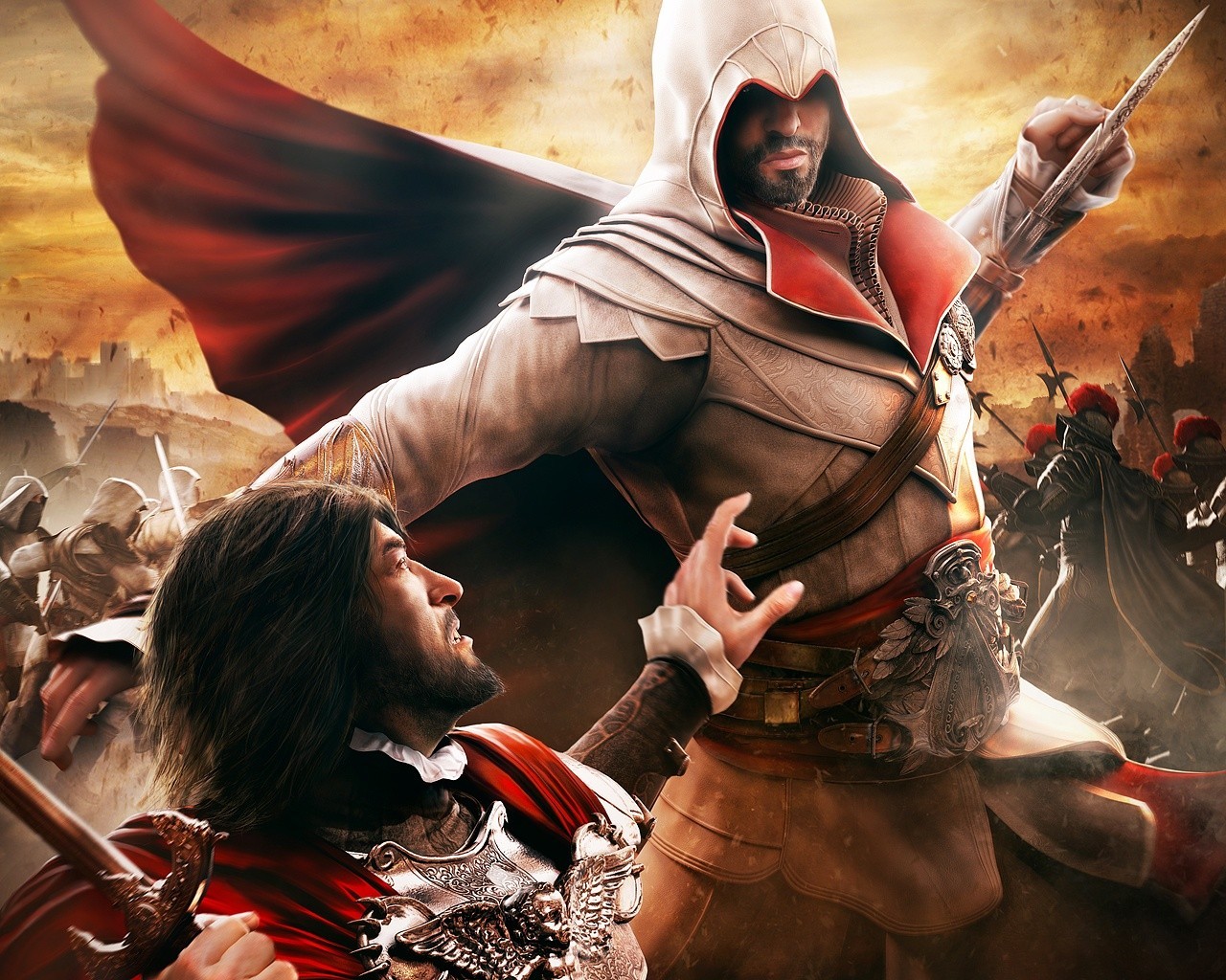 Ezio Auditore da Firenze from Assassin's Creed Brotherhood HD Wallpaper