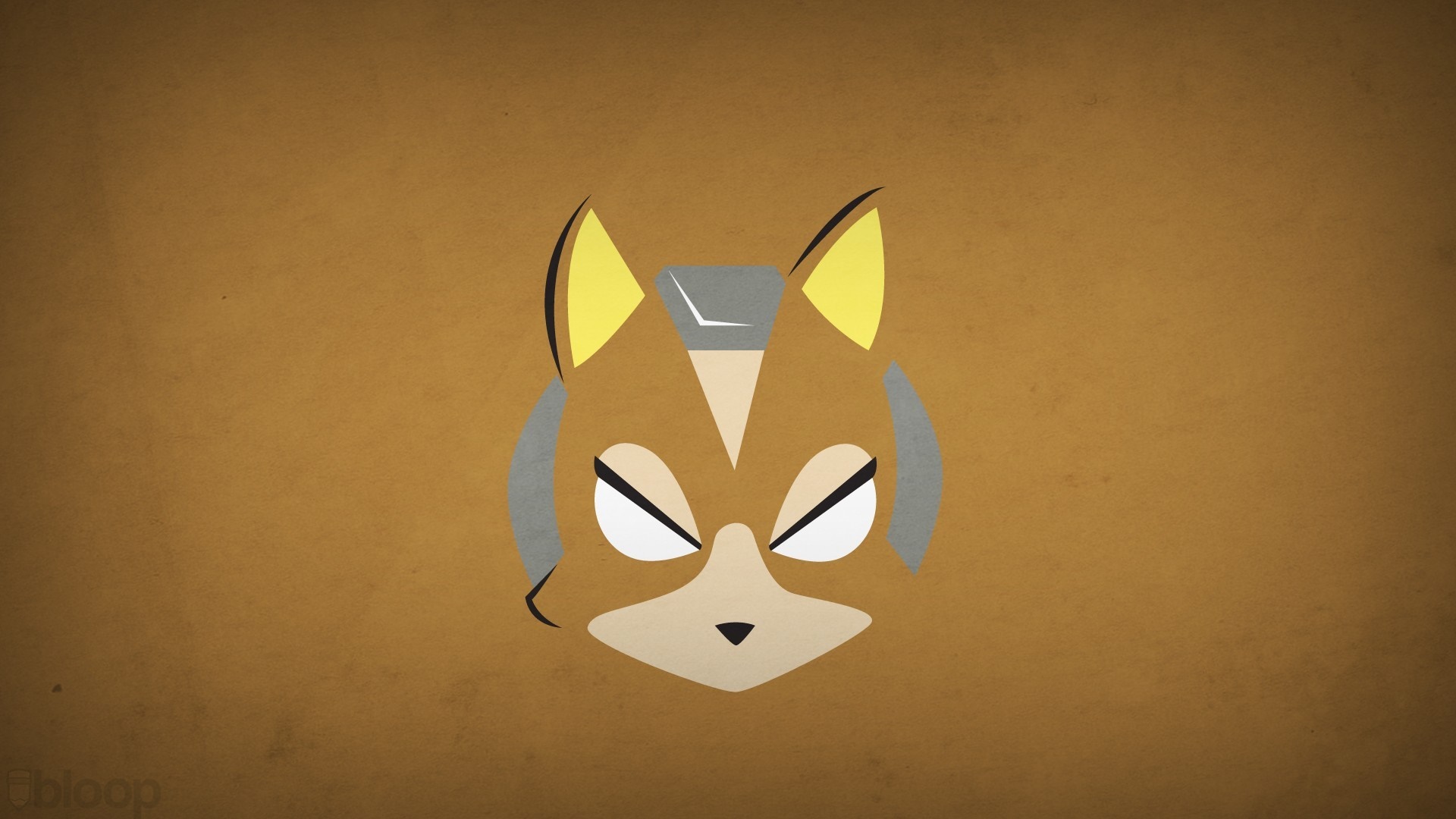 Minimalist illustration of Fox McCloud HD Wallpaper