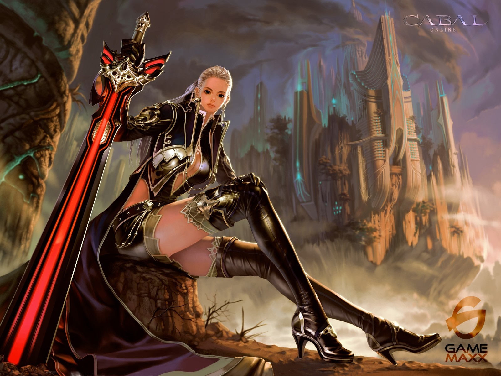 Woman Warrior with Sword from Cabal Online HD Wallpaper