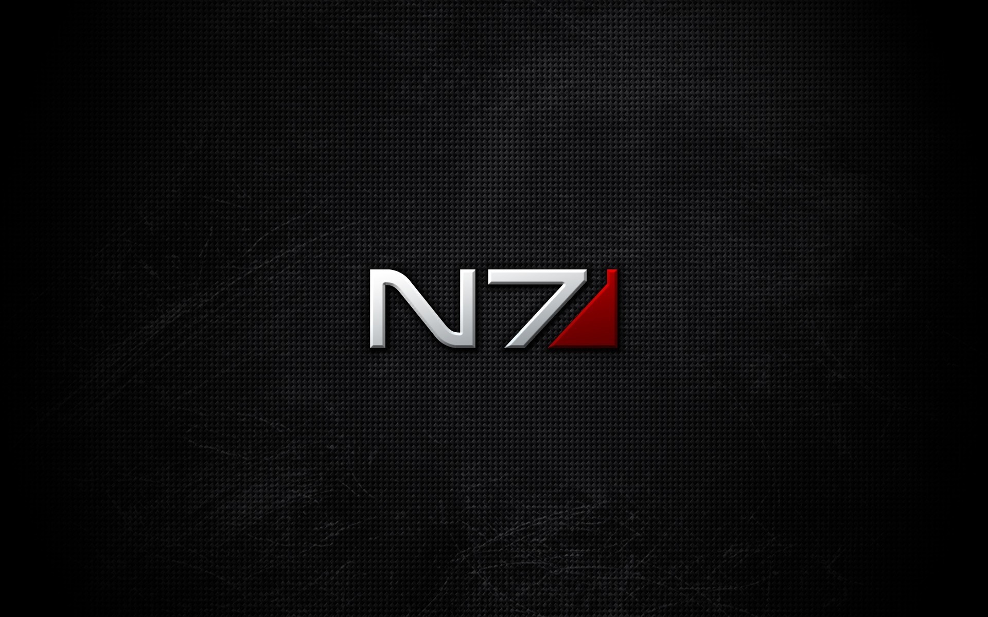 N7 logo from Mass Effect on black background HD Wallpaper