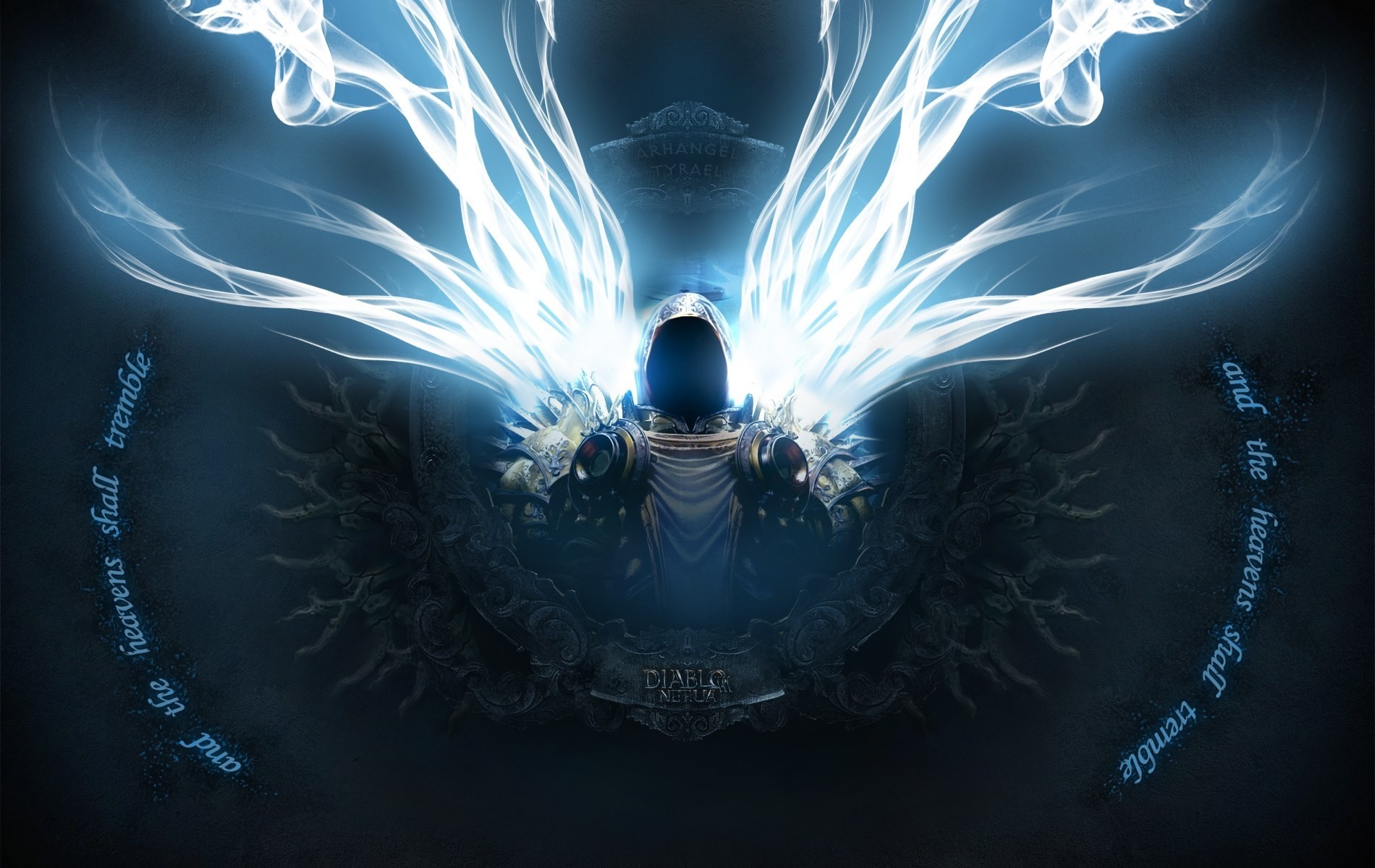 Diablo III Archangel of Death with wings HD Wallpaper