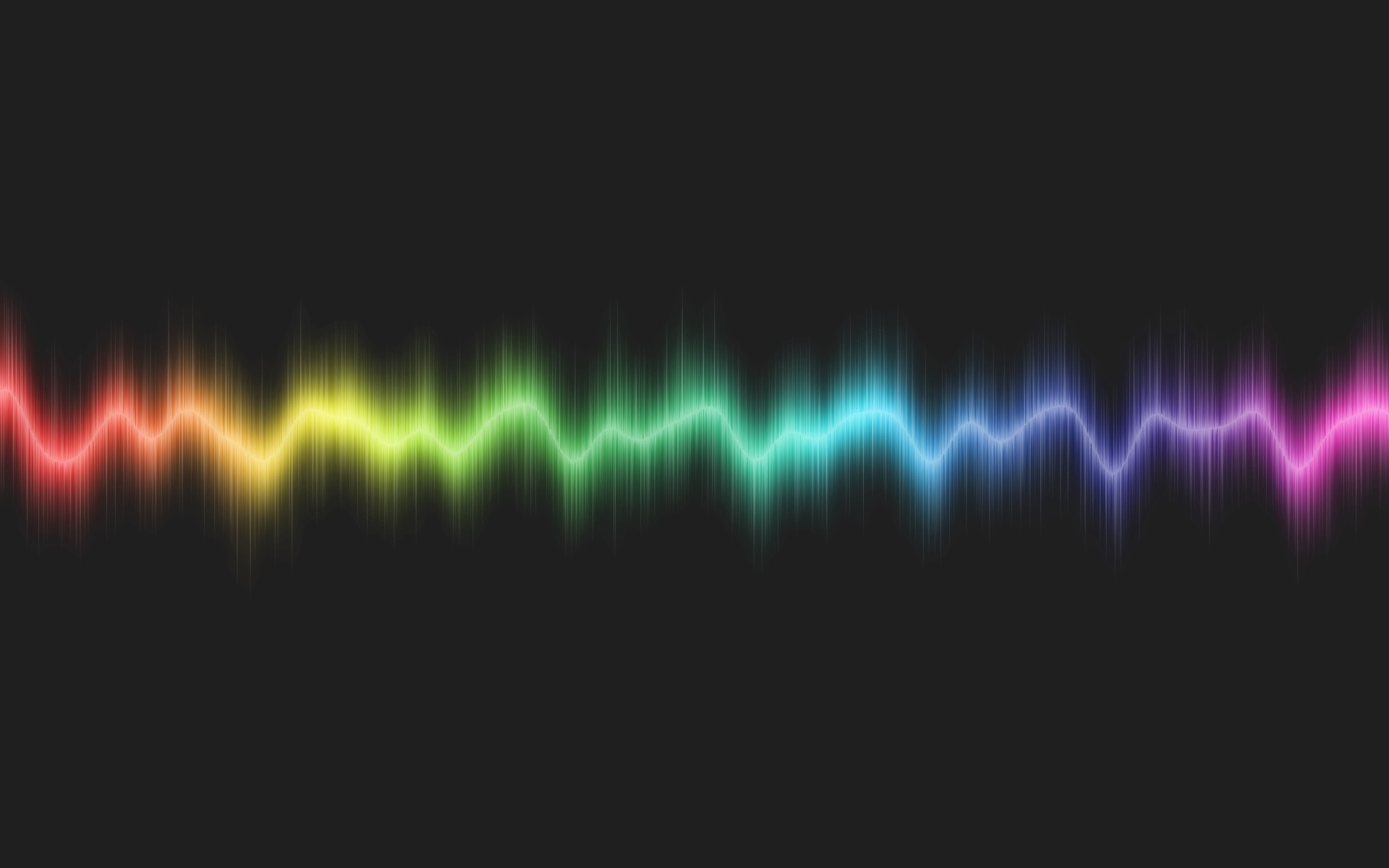 Colorful sound wave visualization HD Wallpaper