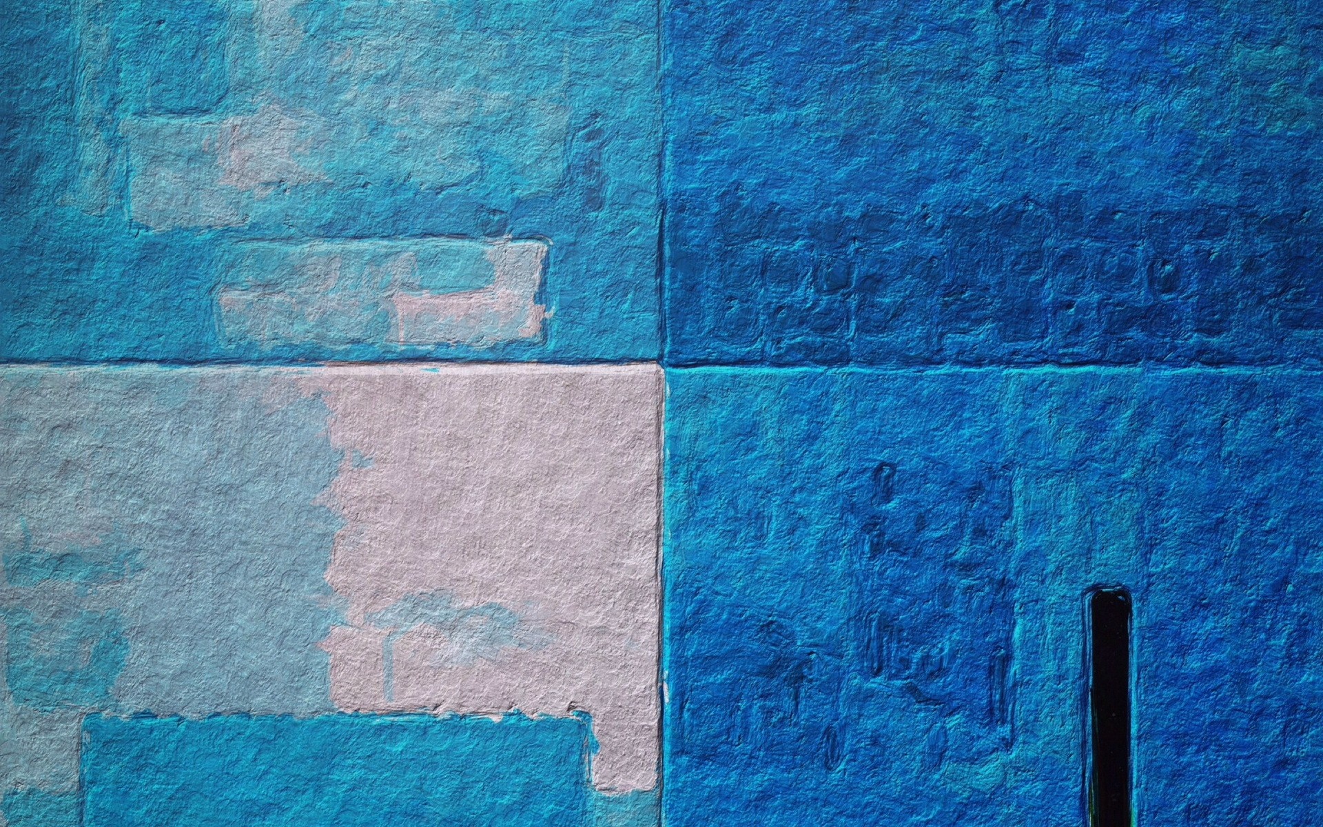 Blue and white textured wall HD Wallpaper