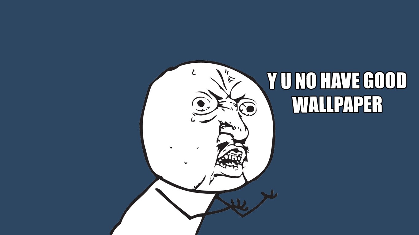 Y U NO HAVE GOOD WALLPAPER Meme HD Wallpaper