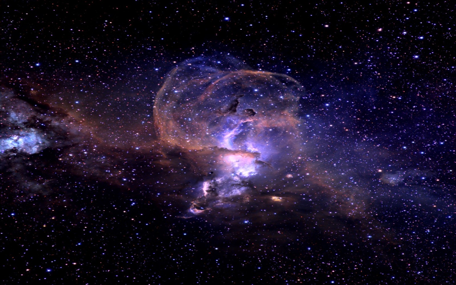 Space nebula with stars and cosmic dust HD Wallpaper
