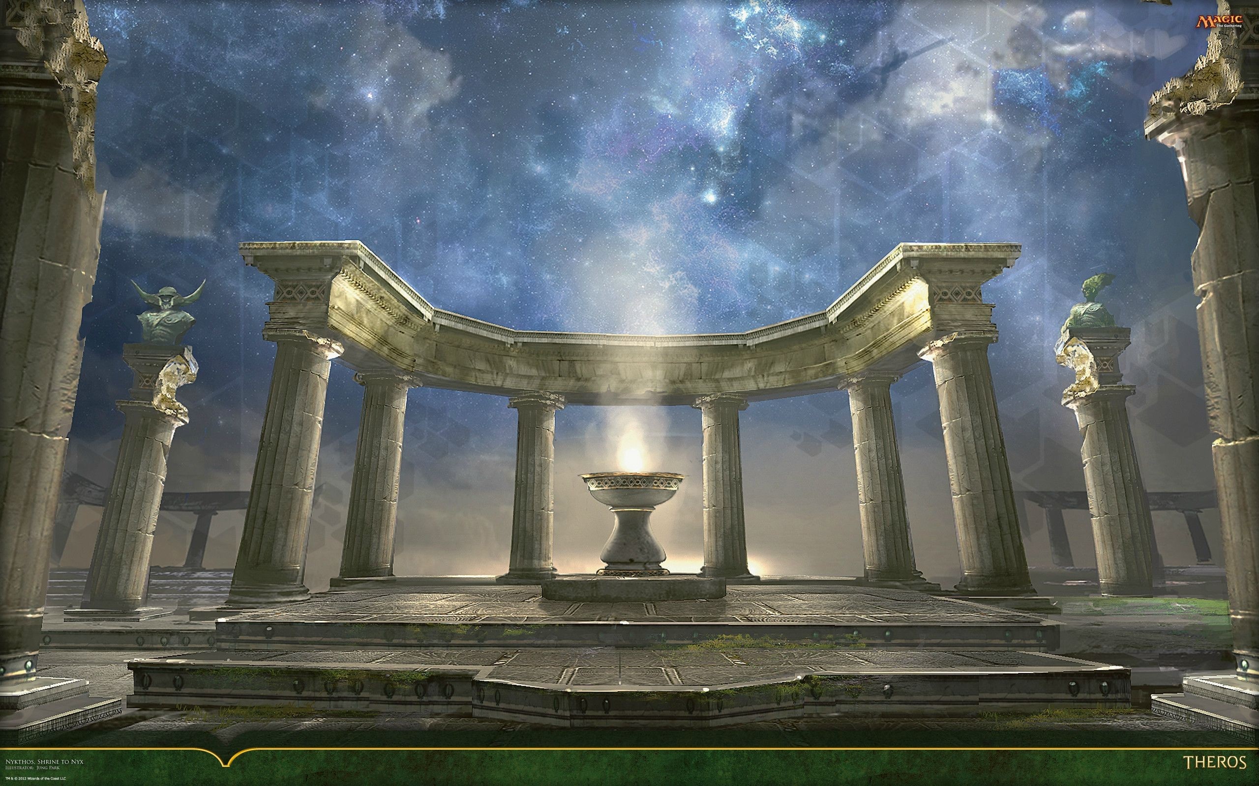 Magic The Gathering Theros Ancient Temple HD Wallpaper