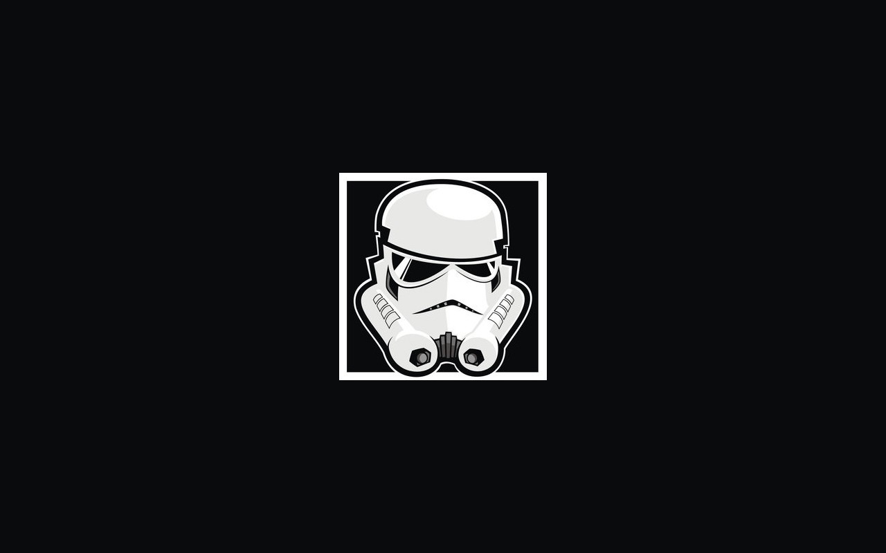 Stormtrooper helmet illustration from Star Wars HD Wallpaper