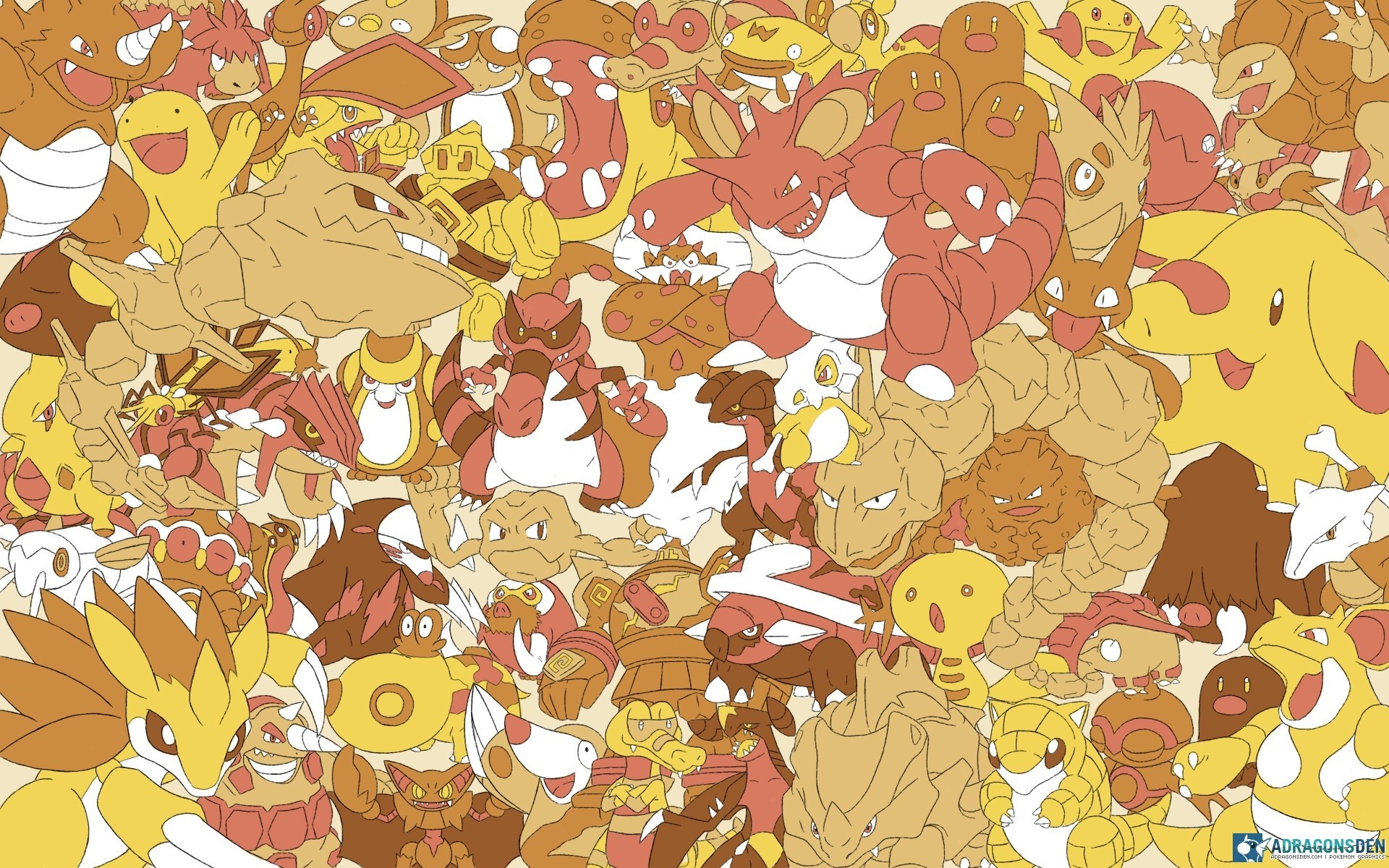 Pokemon Ground Type Illustration HD Wallpaper