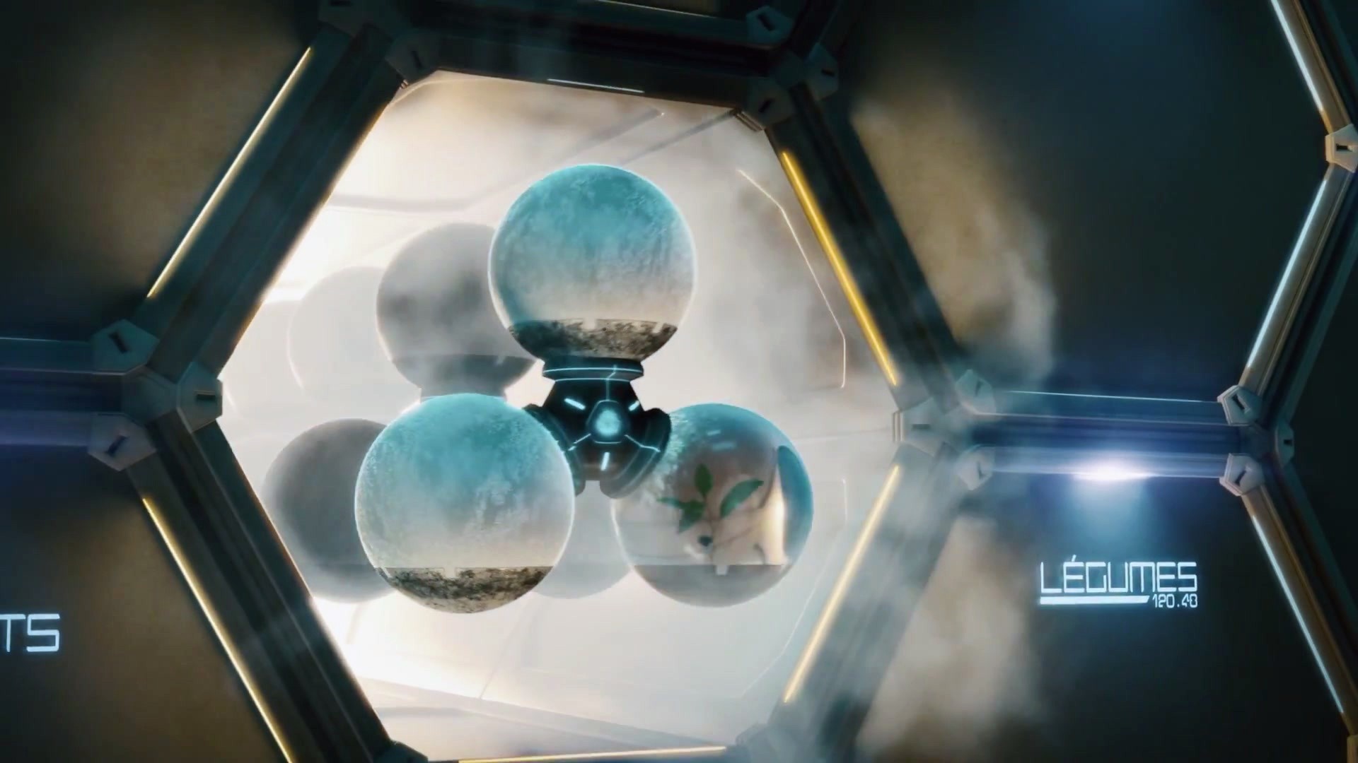 Civilization Beyond Earth futuristic pods with plants and animal HD Wallpaper