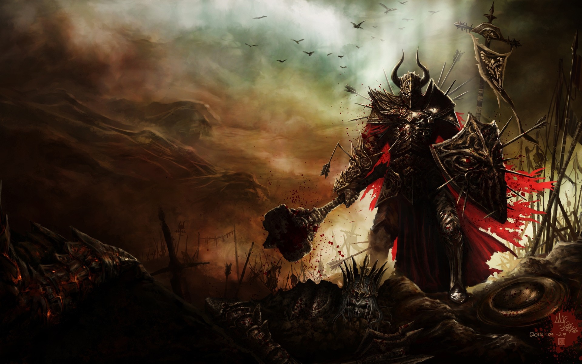 Diablo III Screenshot of a Dark Knight HD Wallpaper