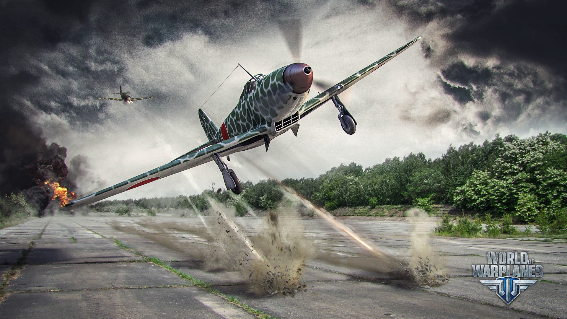 World of Warplanes airplane in combat HD Wallpaper