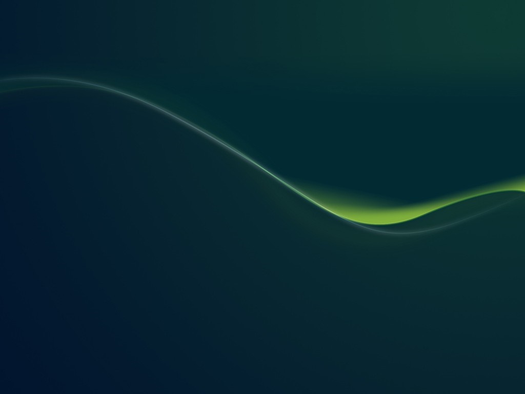 Abstract green wave on dark background HD Wallpaper