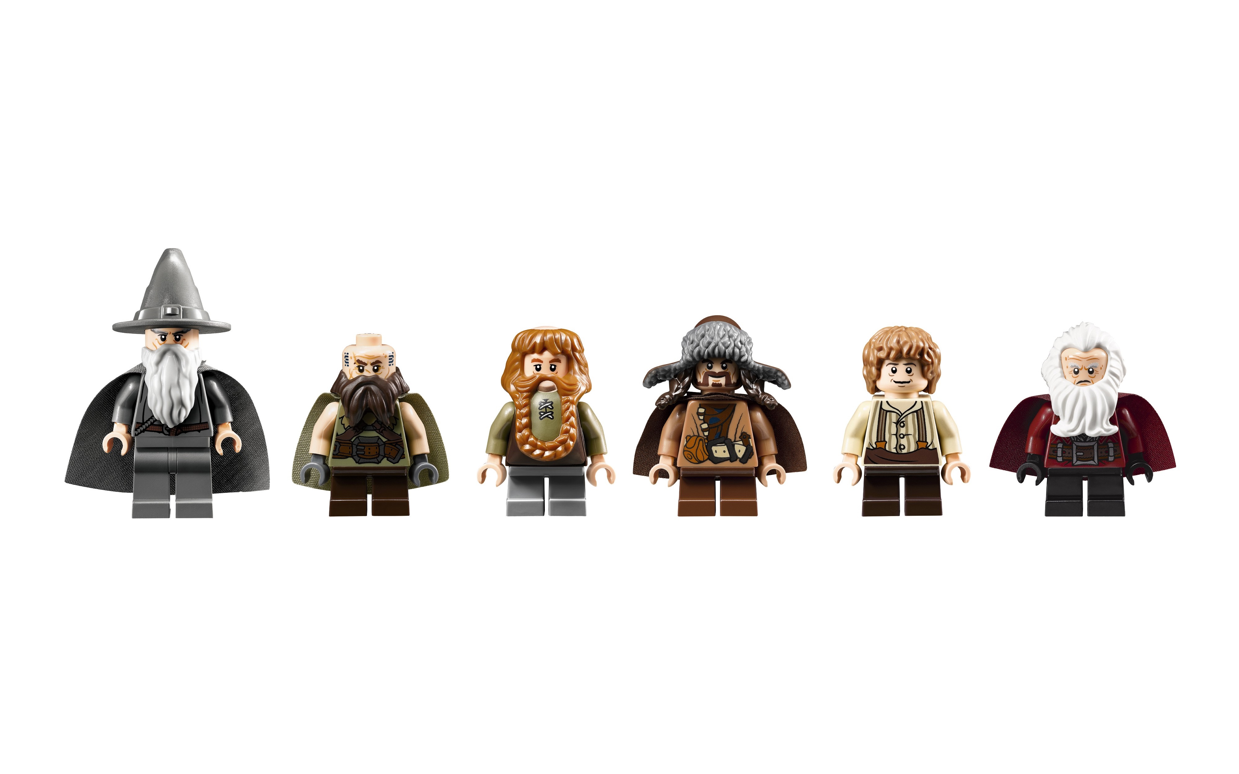 LEGO The Hobbit Gandalf and Dwarves Figurines HD Wallpaper