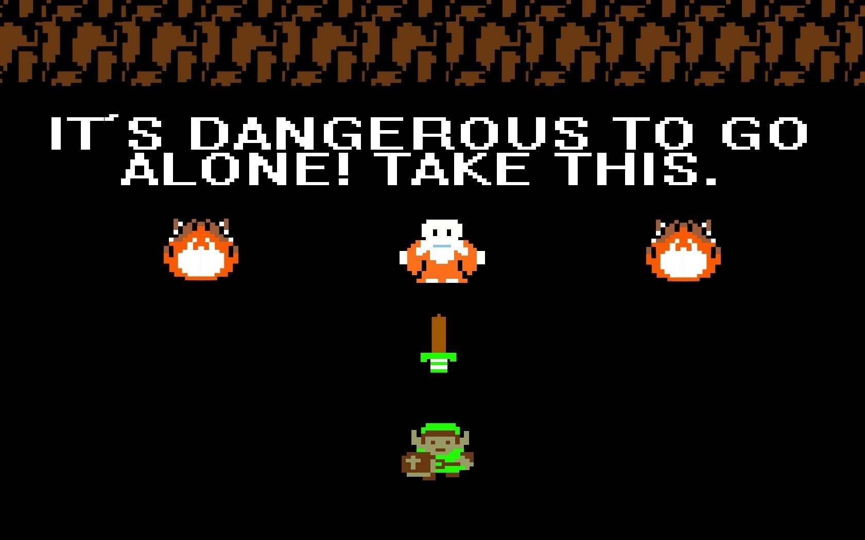 Link from The Legend of Zelda receives a sword HD Wallpaper