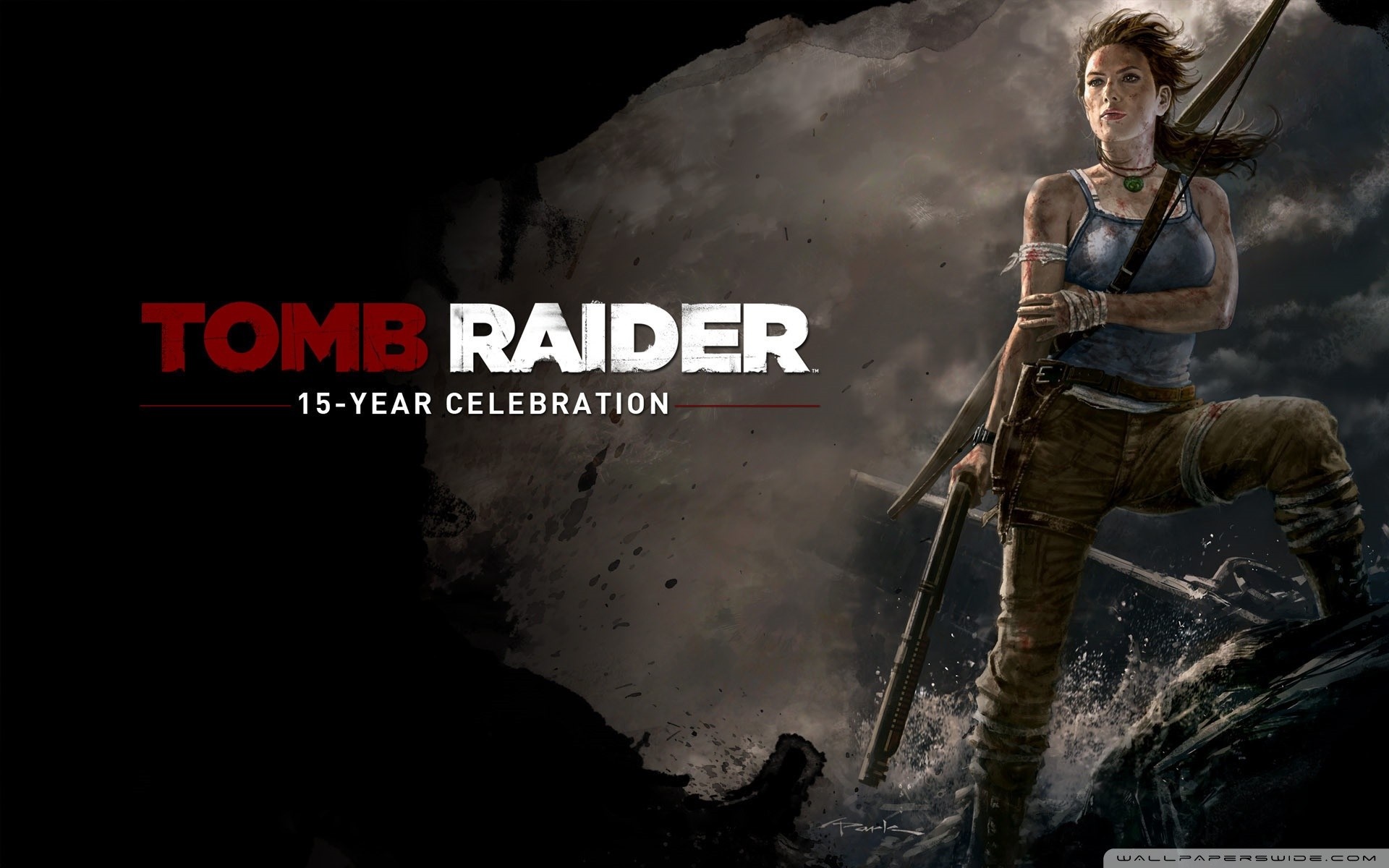 Lara Croft from Tomb Raider 15-Year Celebration HD Wallpaper