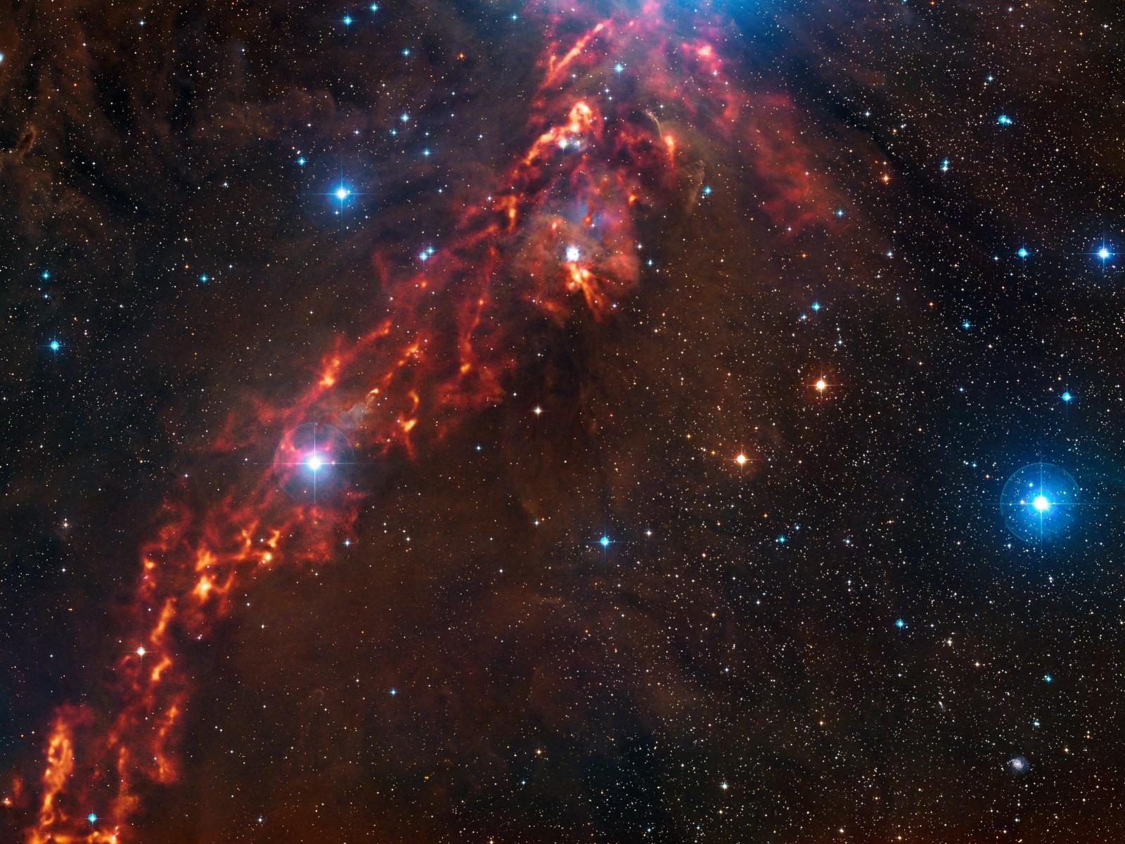 Nebula and stars in deep space HD Wallpaper