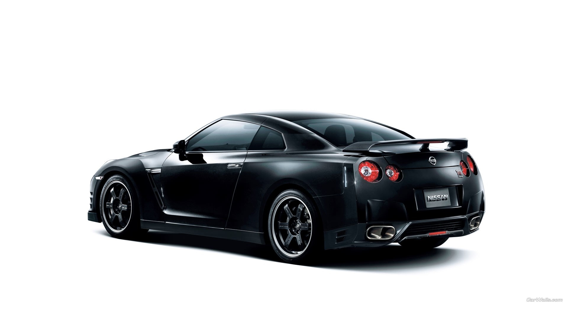 Black Nissan GT-R Sports Car HD Wallpaper