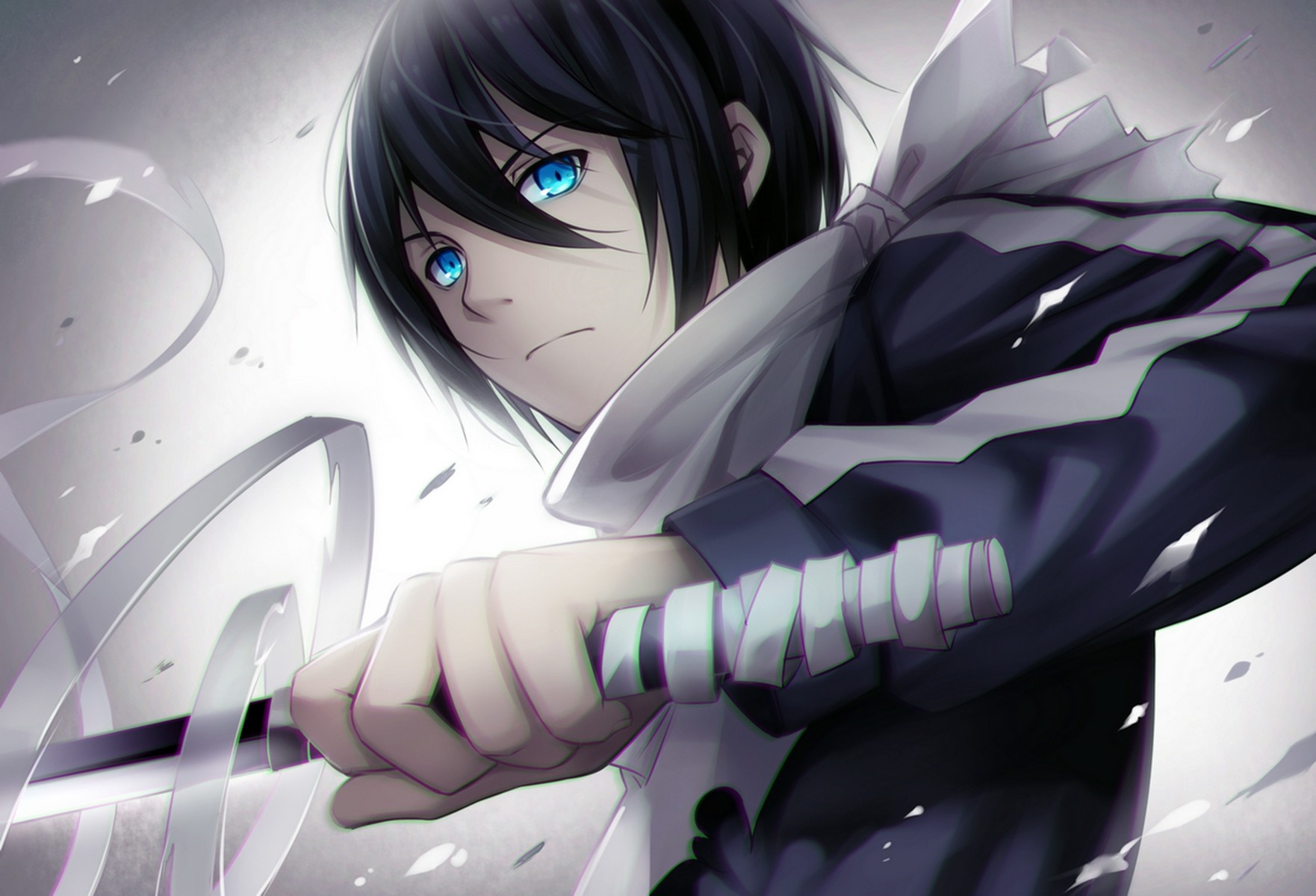 Yato from Noragami holding a sword HD Wallpaper