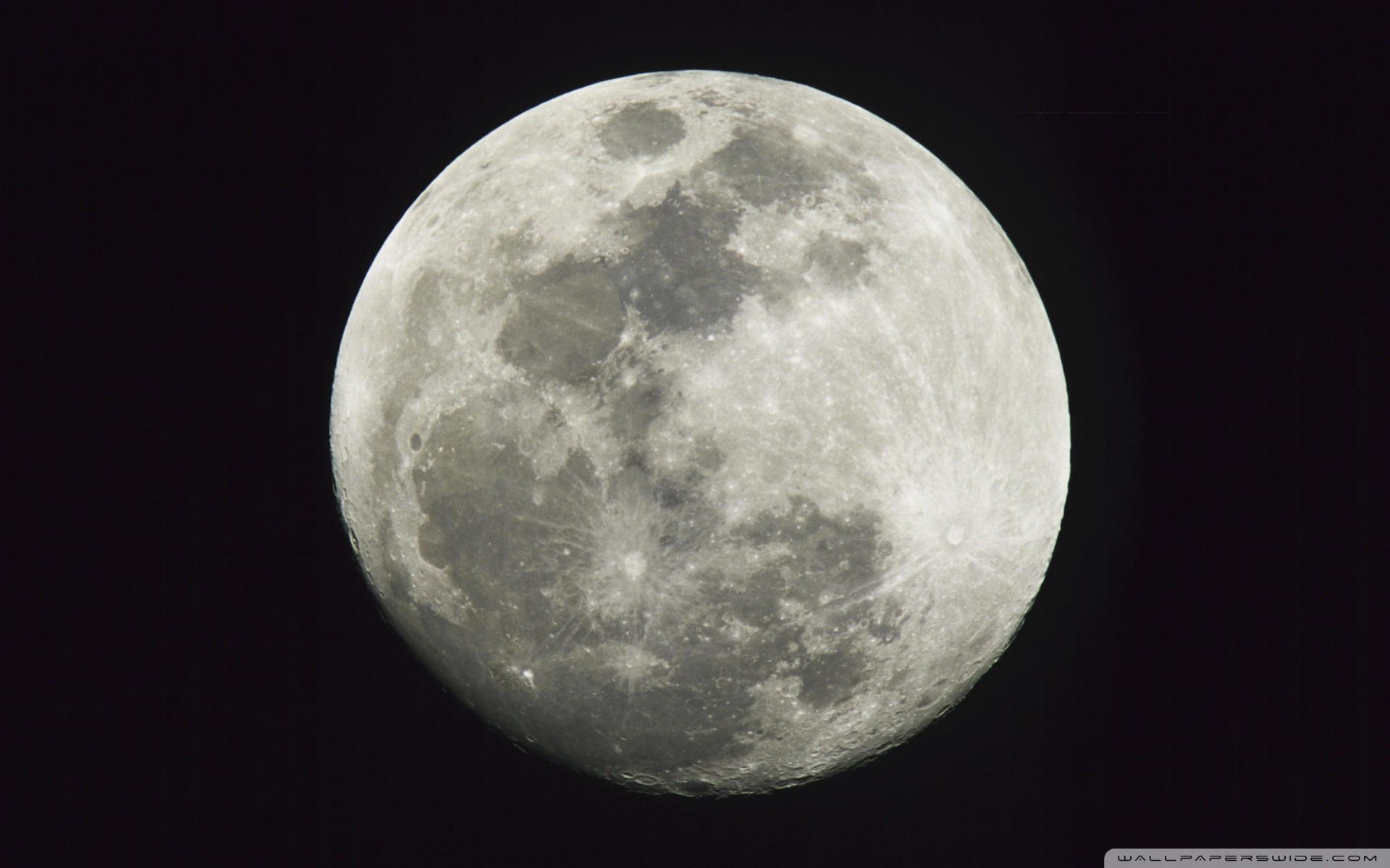 Full Moon in Space HD Wallpaper