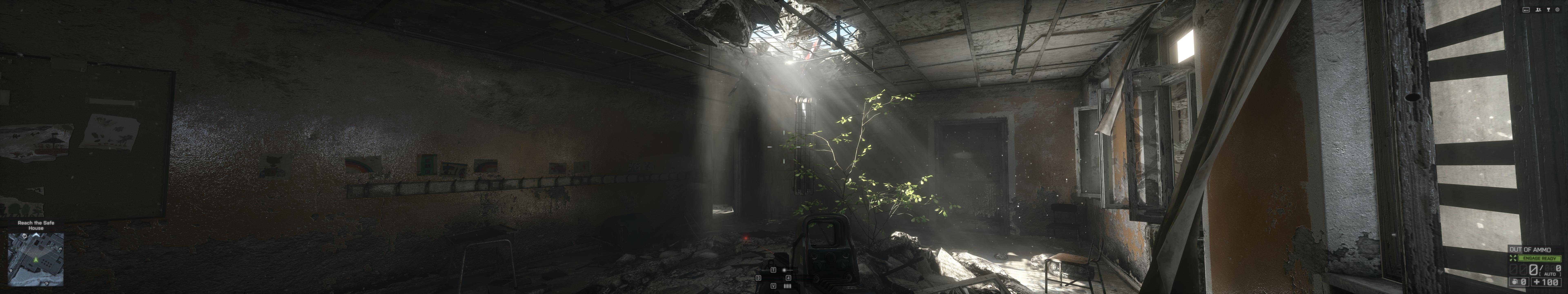 Battlefield 4 screenshot inside a destroyed building HD Wallpaper