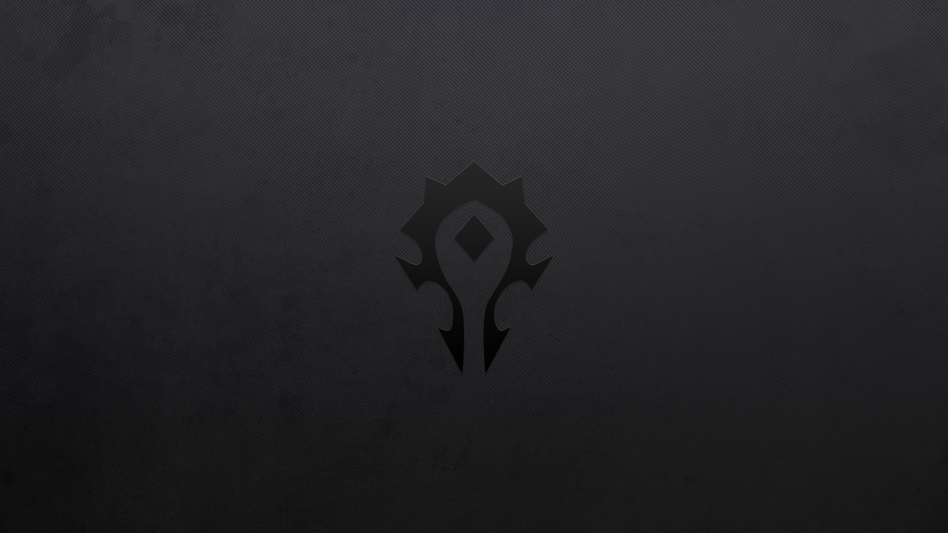World of Warcraft Horde symbol on black background HD Wallpaper