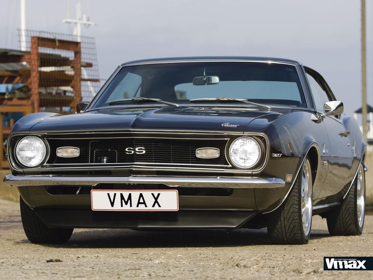 Black Chevrolet Camaro SS Muscle Car HD Wallpaper