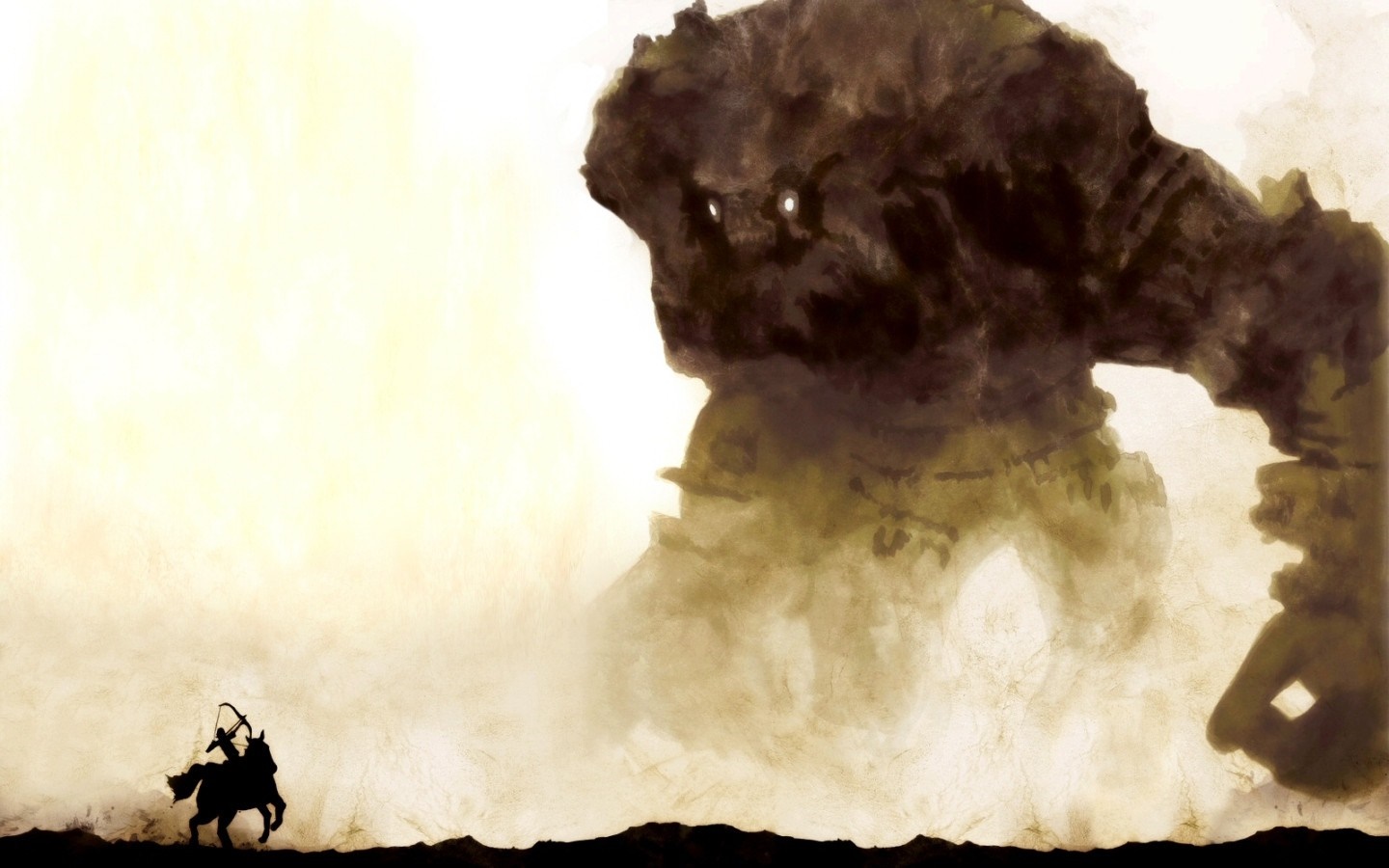 Wander and a Colossus from Shadow of the Colossus HD Wallpaper