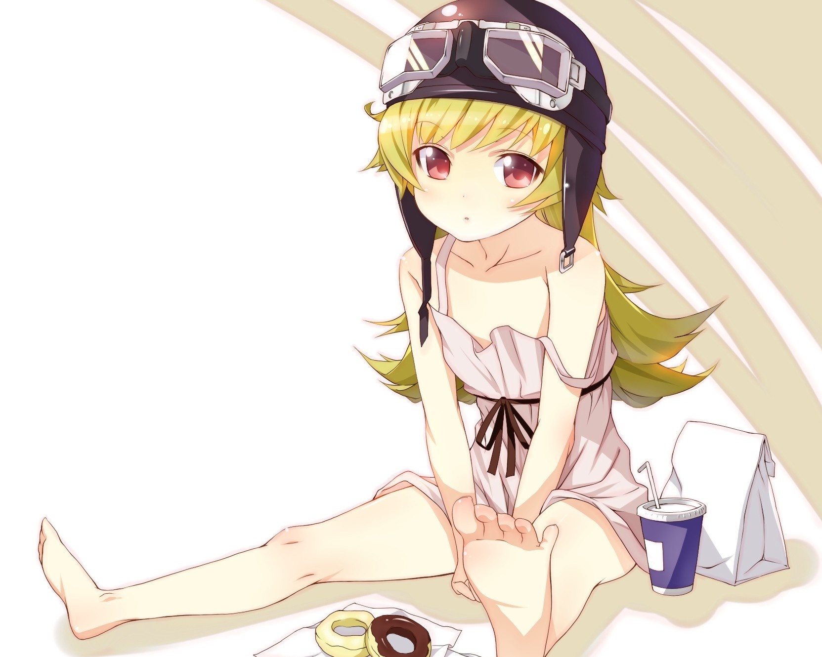 Oshino Shinobu from Monogatari Series HD Wallpaper