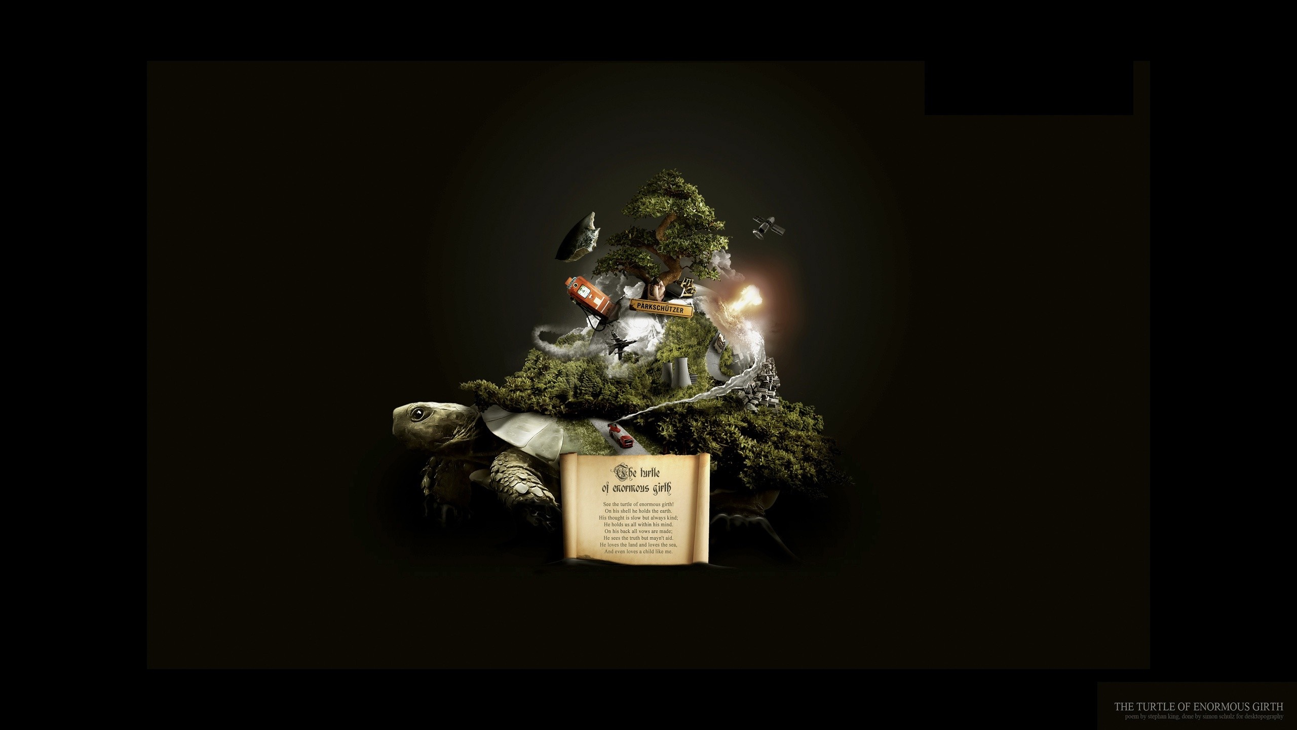 The Turtle of Enormous Girth Digital Art HD Wallpaper