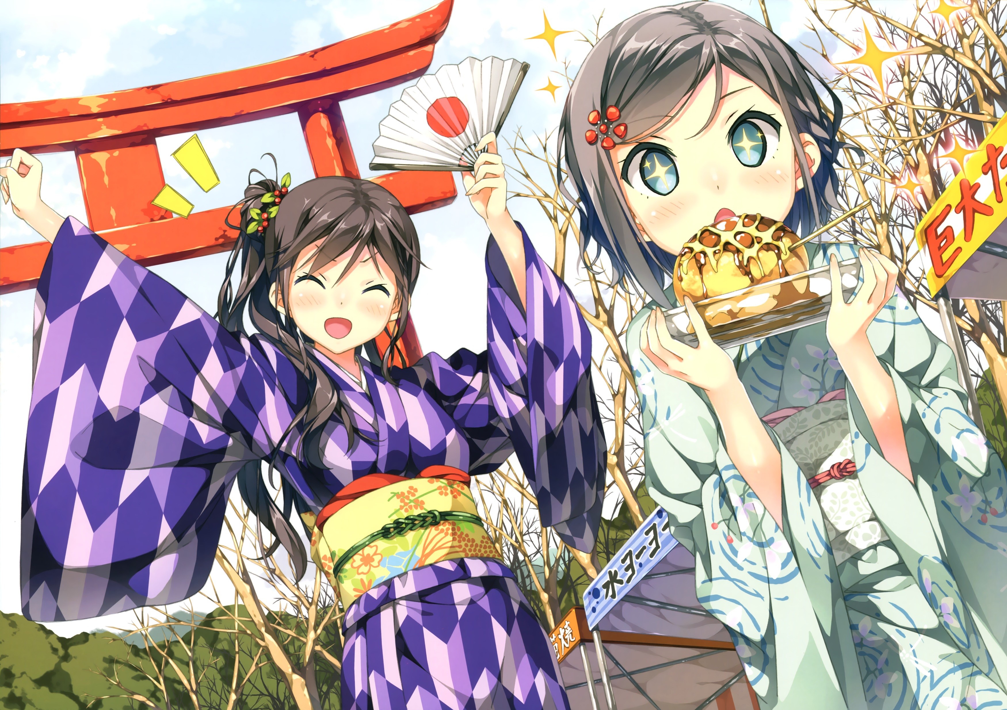 Tsutsukakushi Tsukiko and Tsutsukakushi Tsukushi from Hentai Ouji to Warawanai Neko HD Wallpaper